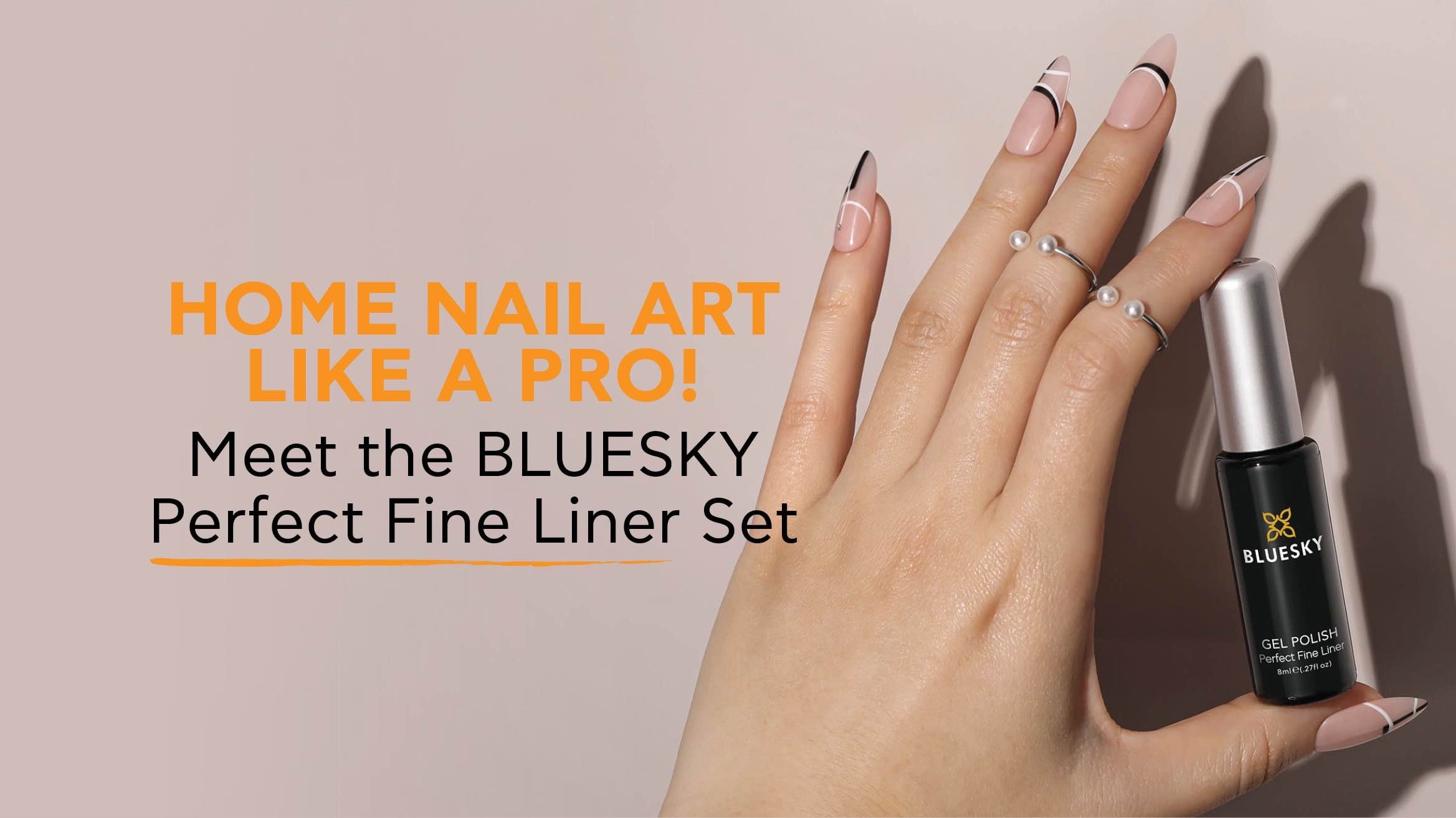 Home nail art like a pro! <br> Meet the BLUESKY Perfect Fine Liner Set