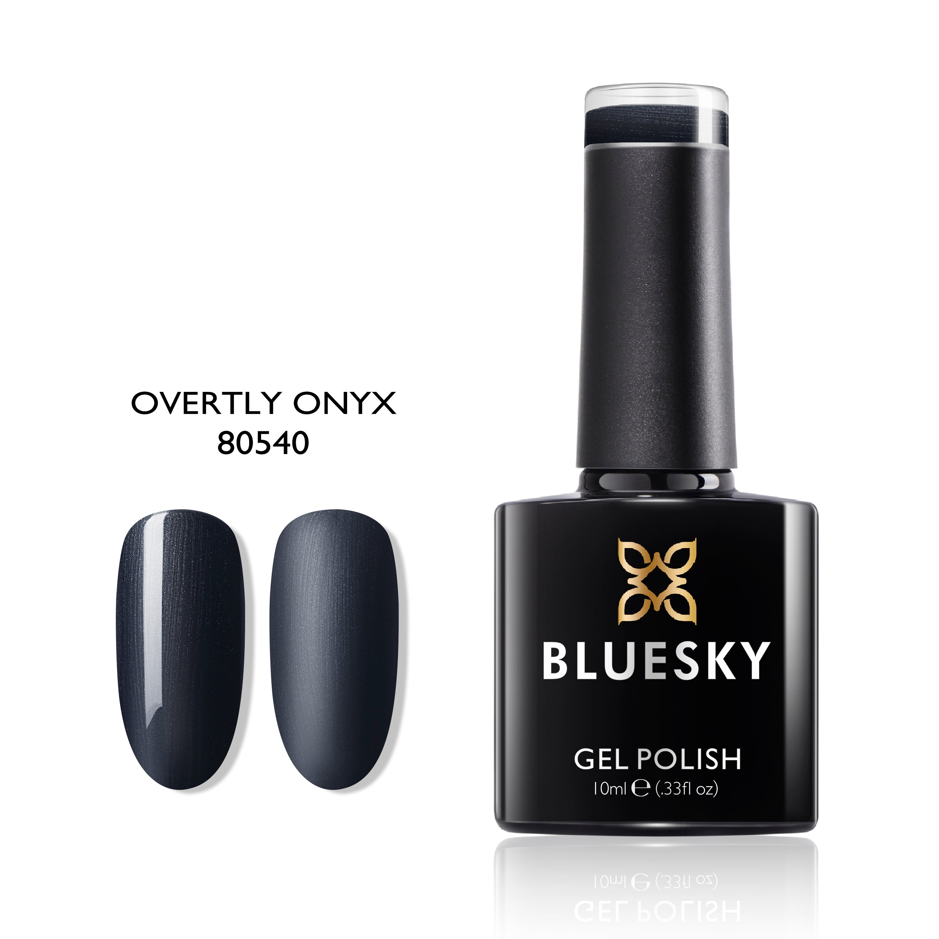 Overtly Onyx | Pearly Shimmer Color | 10ml Gel Polish - BLUESKY