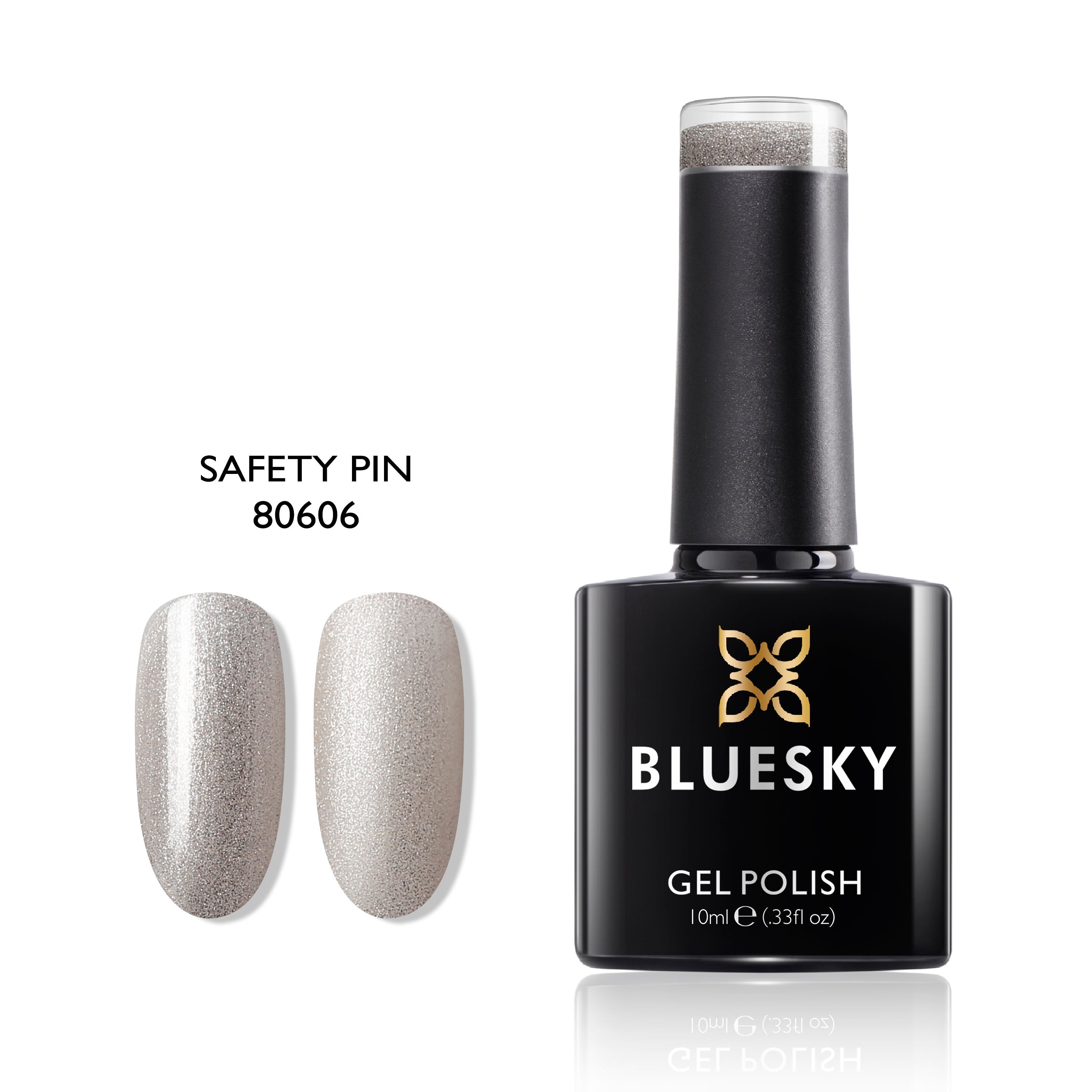 Safety Pin | Classy Glitter Crystal Color | 10ml Gel Polish - BLUESKY