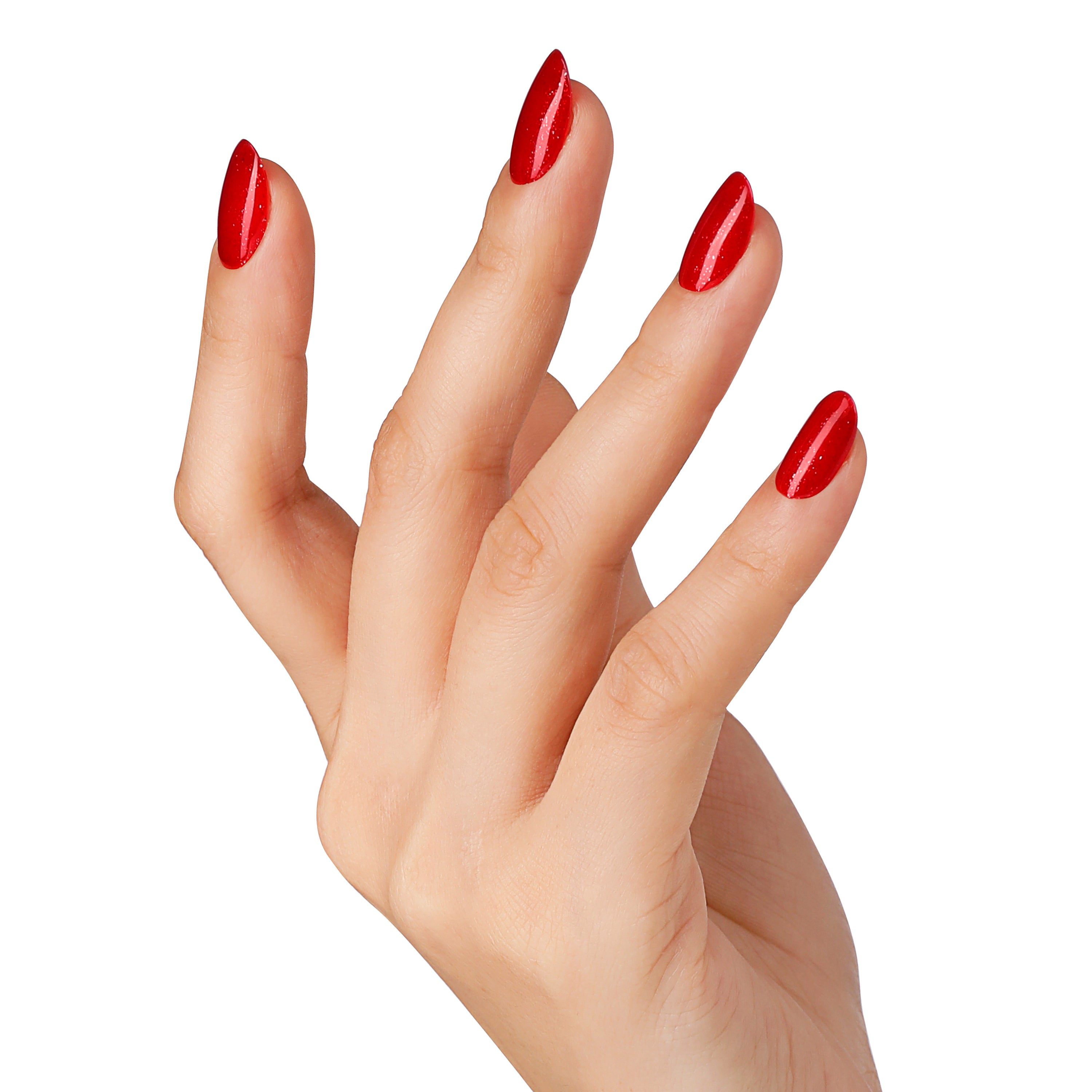 Red Glimmer | Classy Glitter Crystal Color | 10ml Gel Polish - BLUESKY