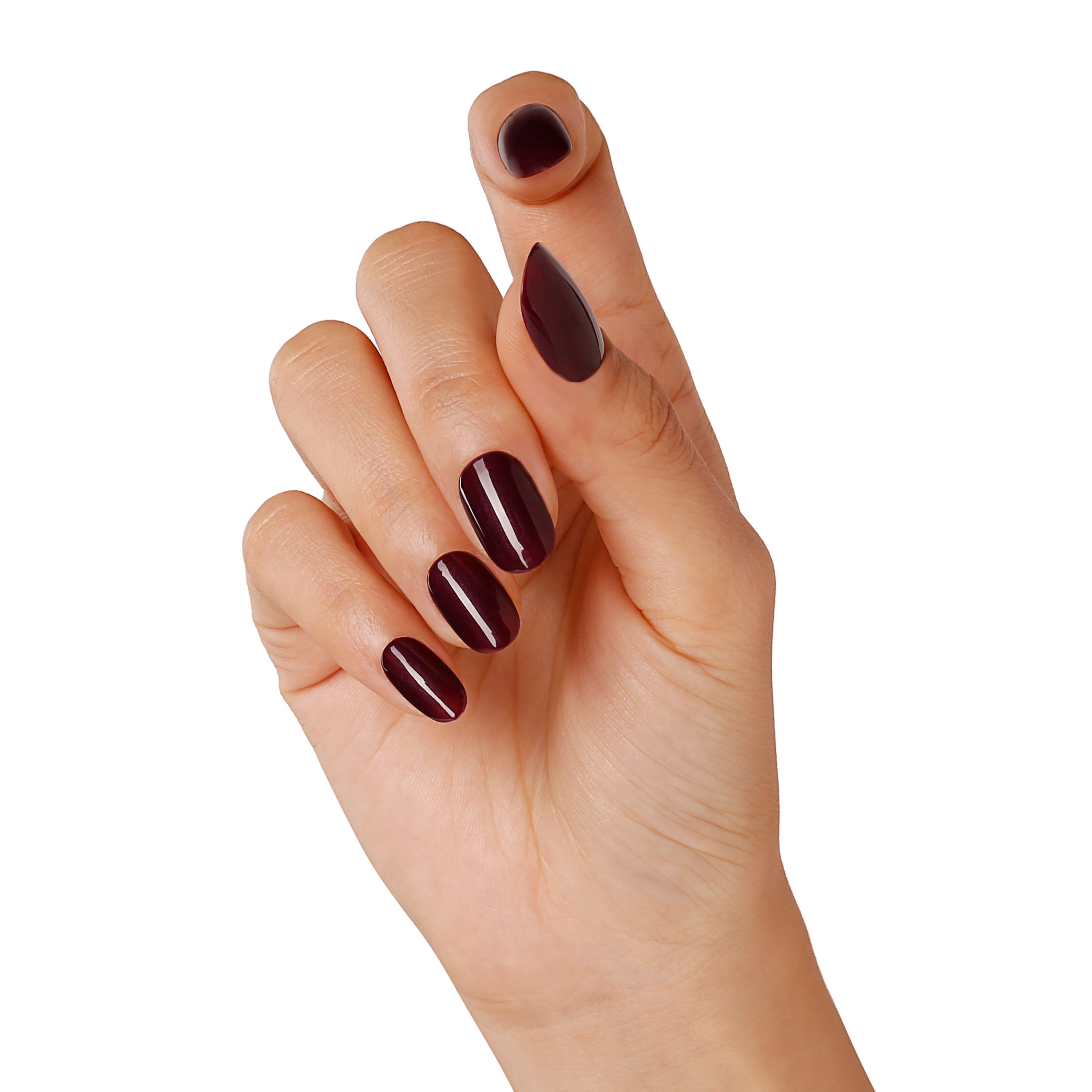 Dark Burgundy | Pearly Purple Color | 10ml Gel Polish - BLUESKY