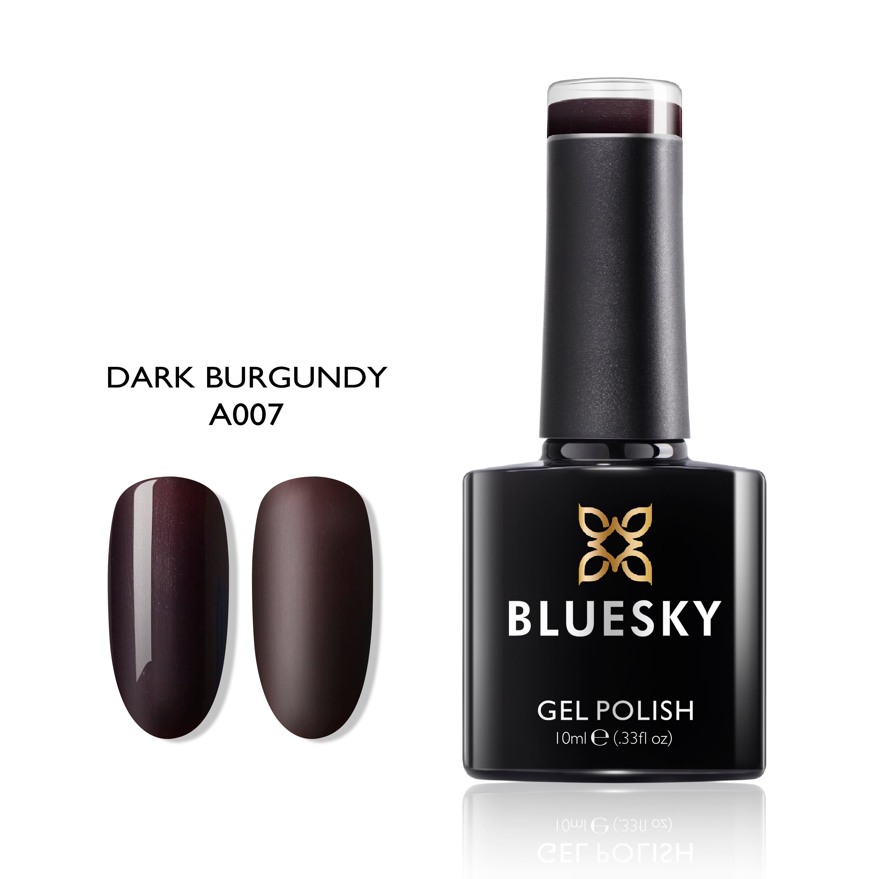 Dark Burgundy | Pearly Purple Color | 10ml Gel Polish - BLUESKY