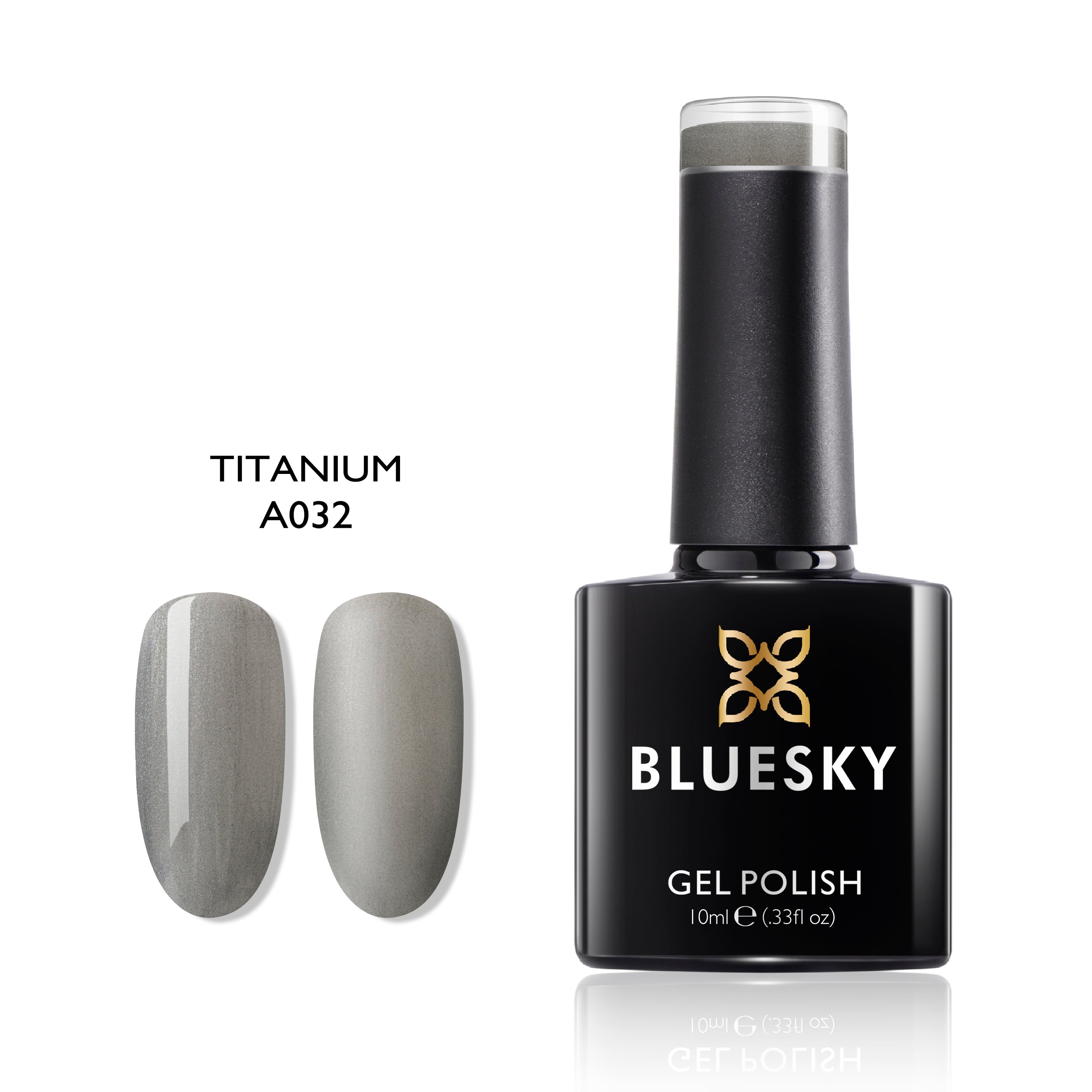 Titanium | Pearly Shimmer Color | 10ml Gel Polish - BLUESKY