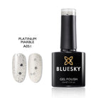 Platinum Marble | Super Glitter Confetti Color | 10ml Gel Polish - BLUESKY