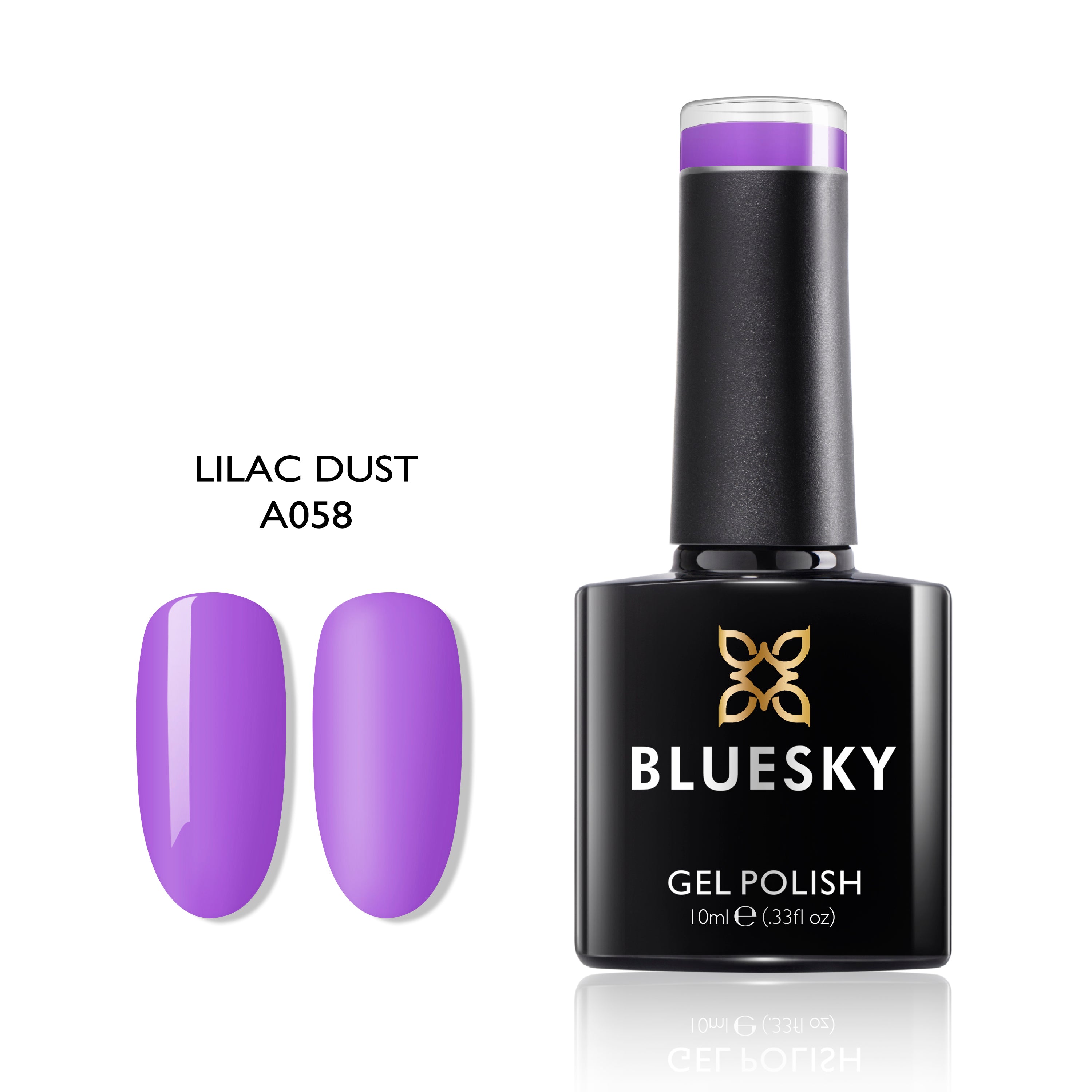 Lilac Dust | Full Cover Purple Color | 10ml Gel Polish - BLUESKY