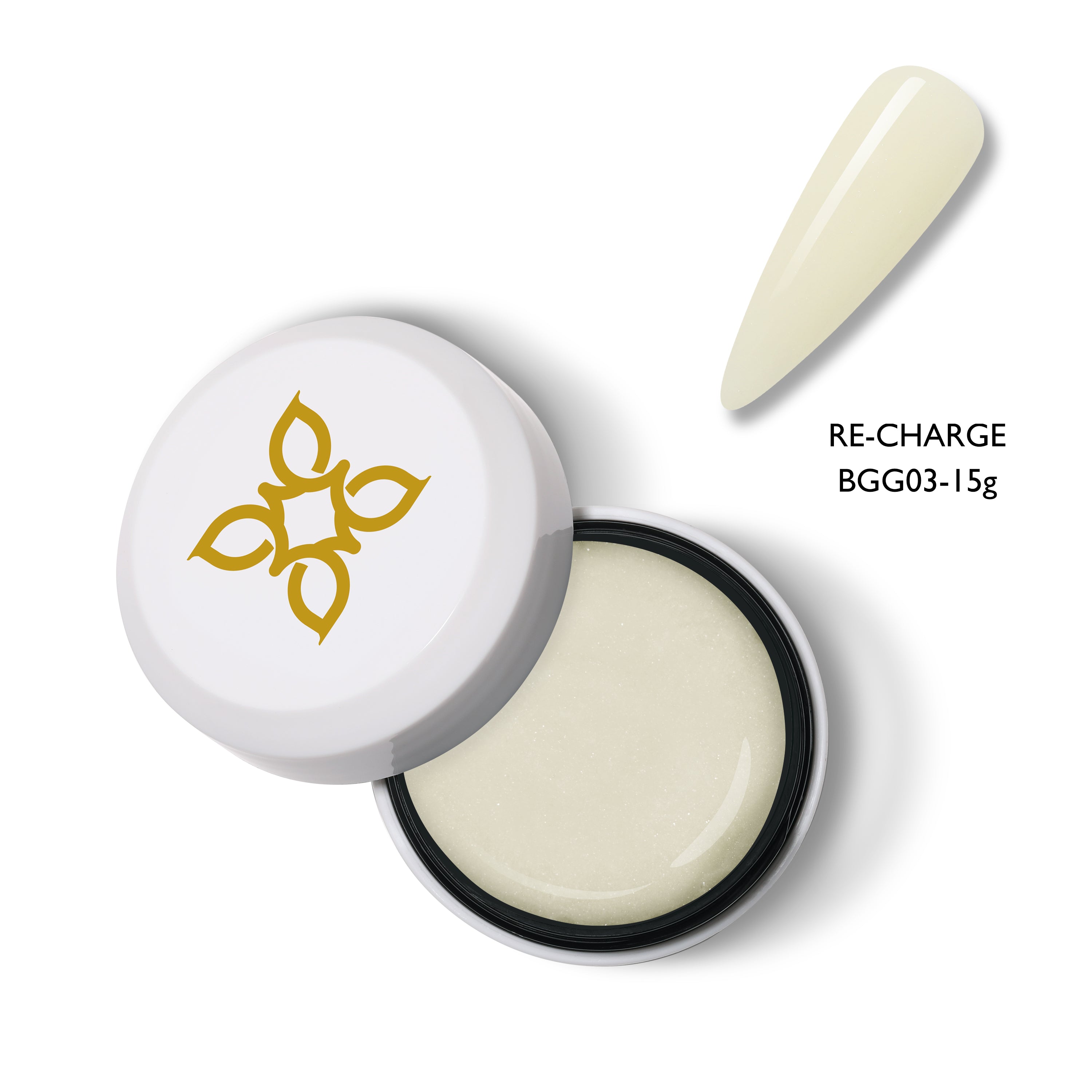 Re-Charge | Gum Gel | Beige Color | 15g jar - BLUESKY