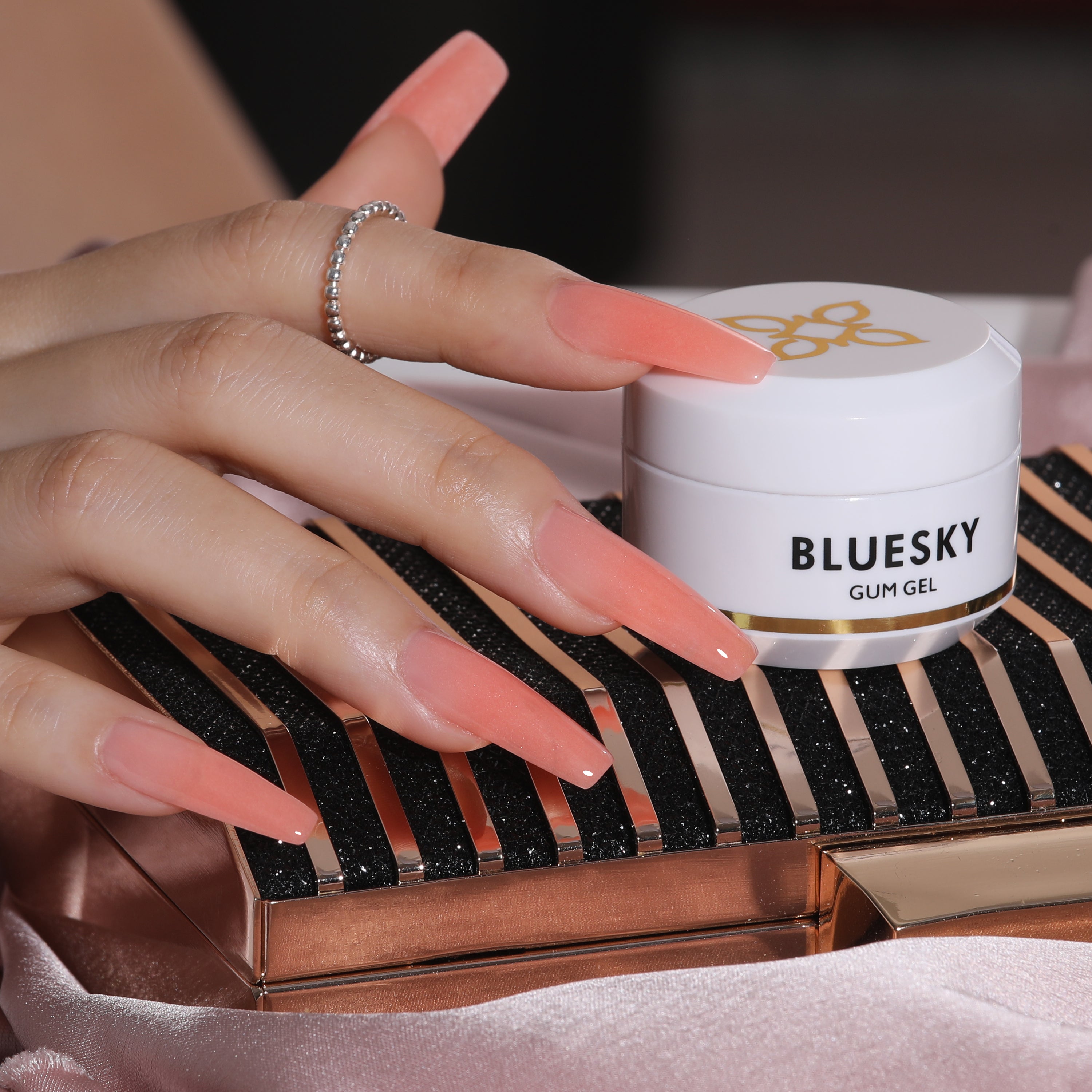 Secret Glow | Gum Gel | Coral Color | 15g jar - BLUESKY