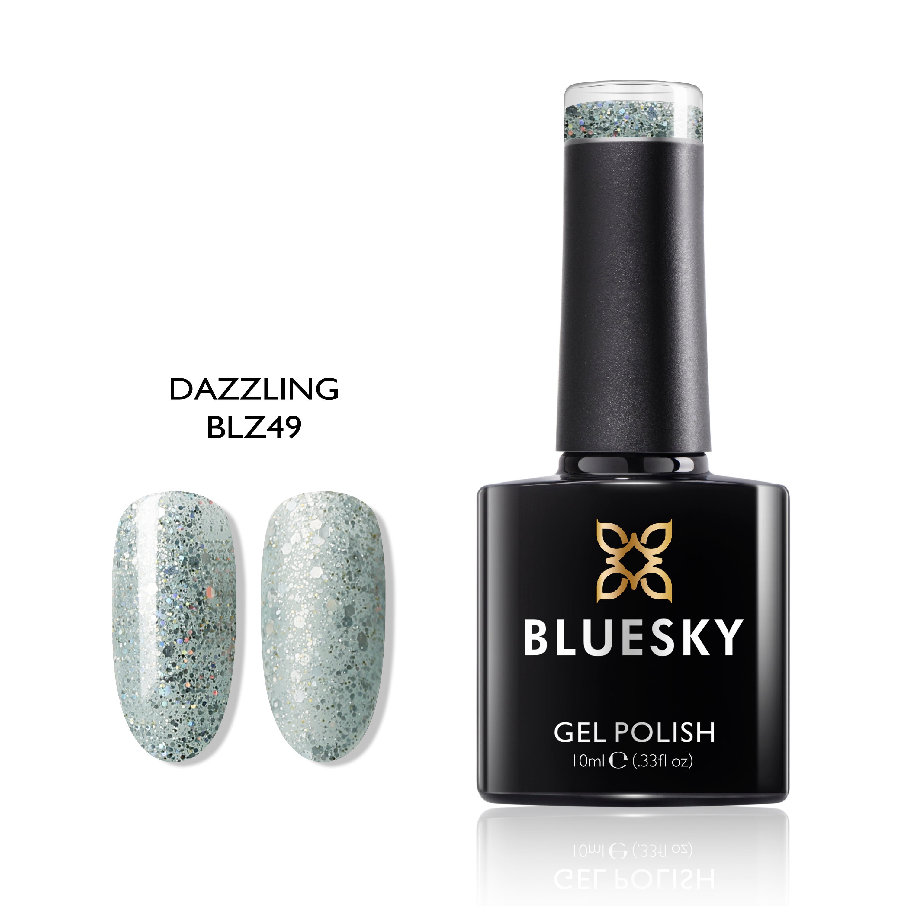 Dazzling | Super Glitter Confetti Color | 10ml Gel Polish - BLUESKY