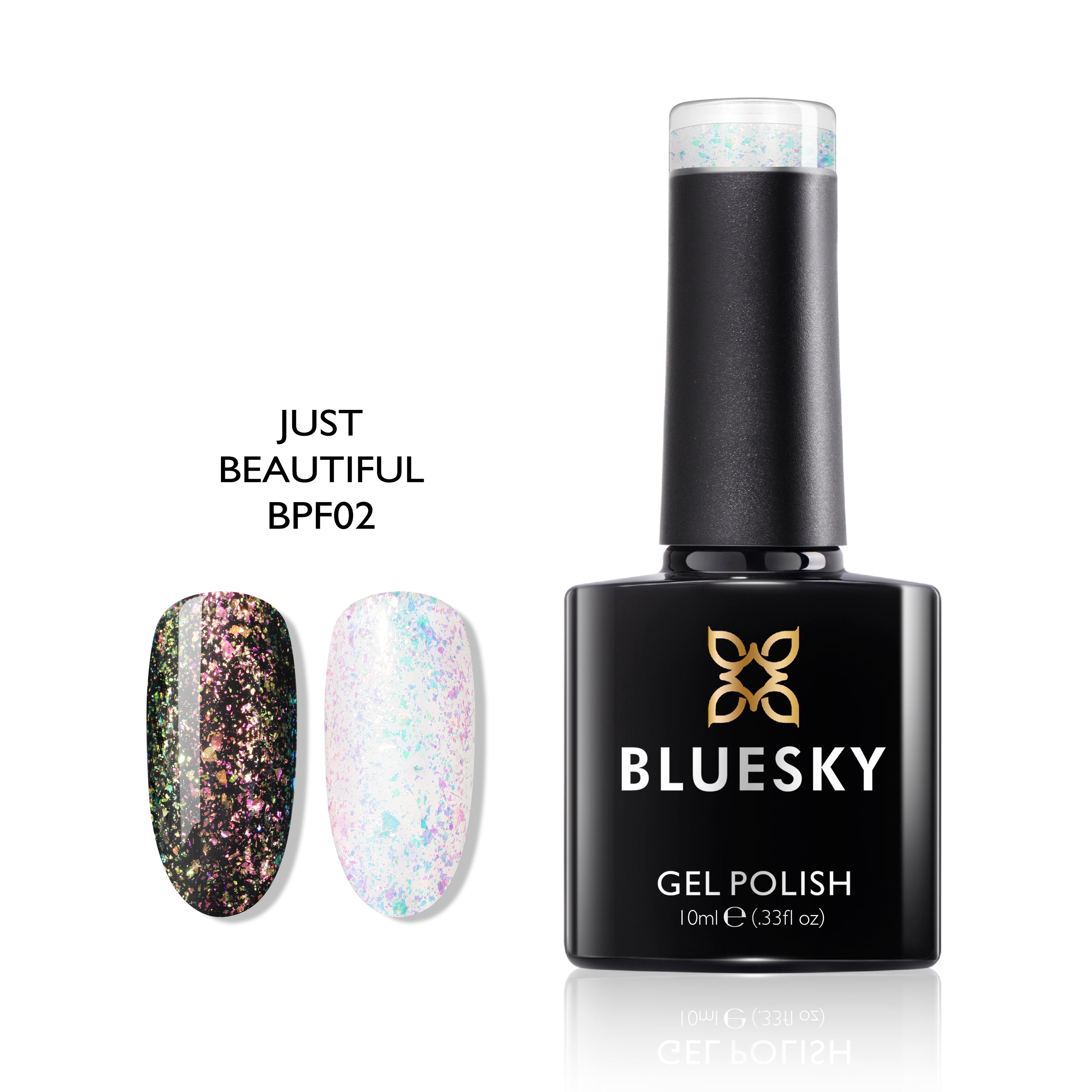 Just Beautiful | Super Glitter Color | 10ml Gel Polish - BLUESKY