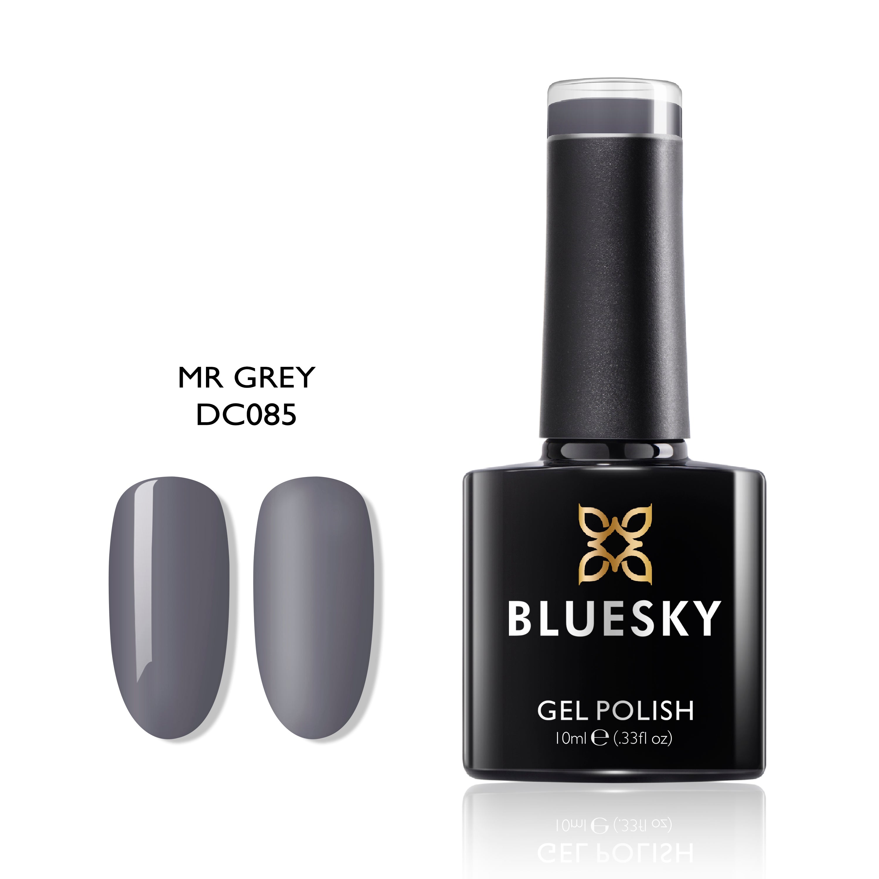 Mr Grey | Full Cover Black&White Color | 10ml Gel Polish - BLUESKY