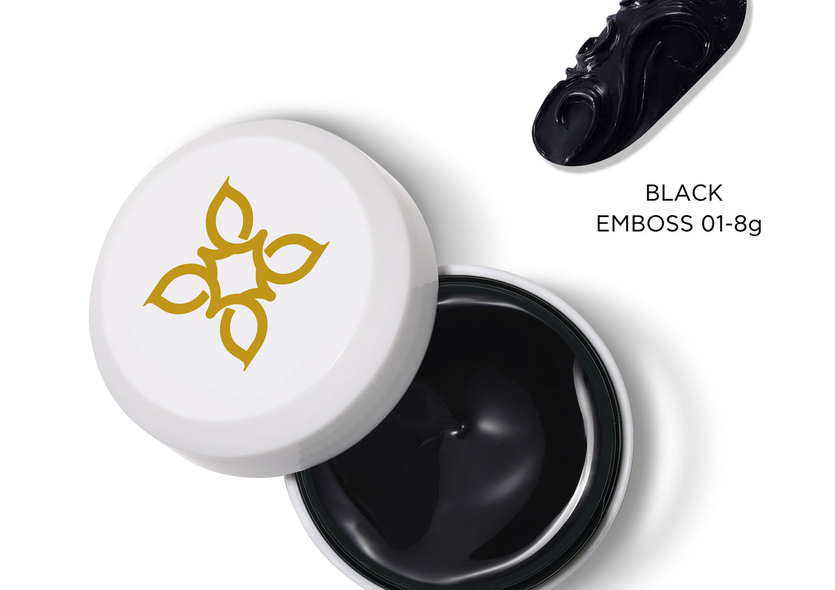 Black | Emboss Gel | 8g Jar - BLUESKY
