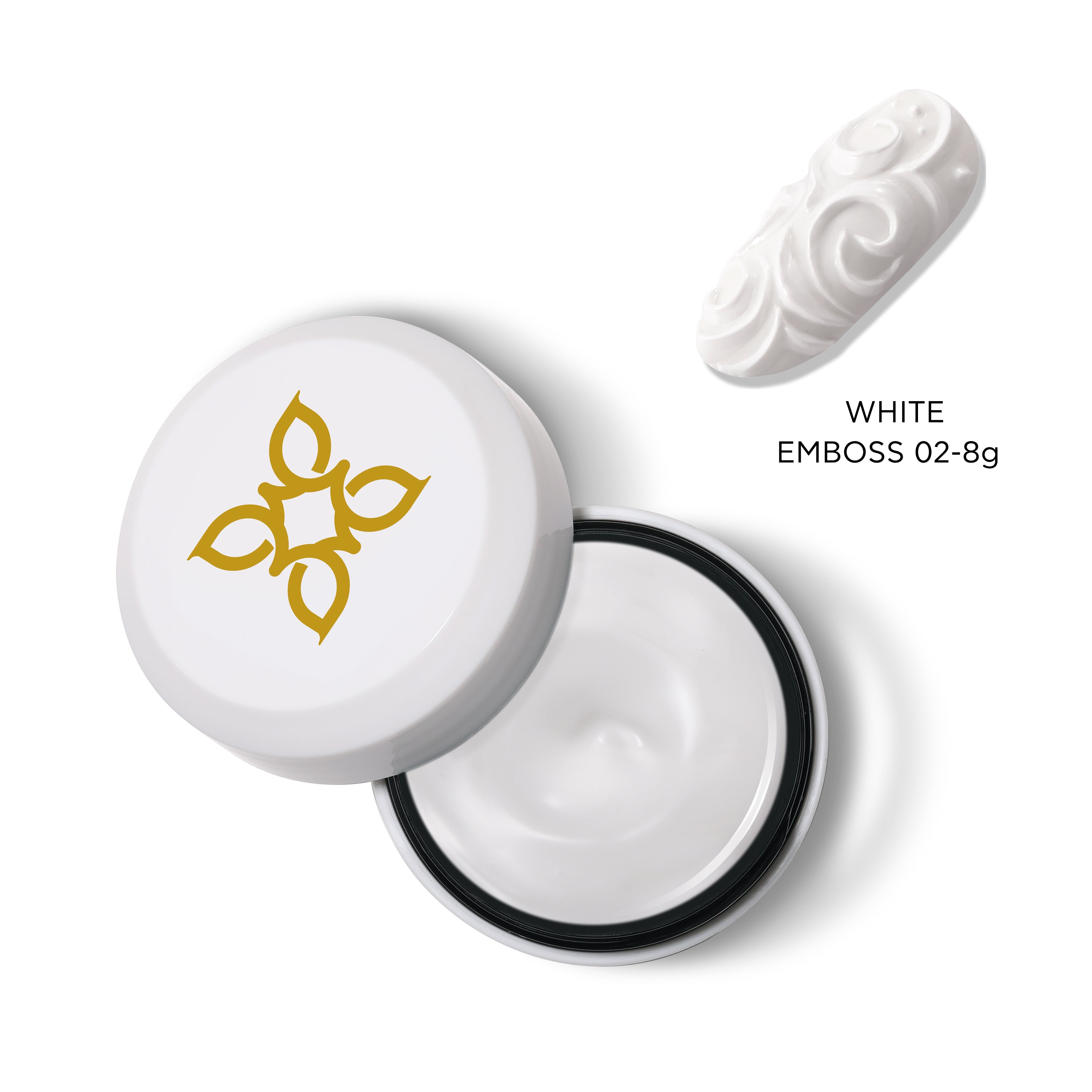 White | Emboss Gel | 8g Jar - BLUESKY