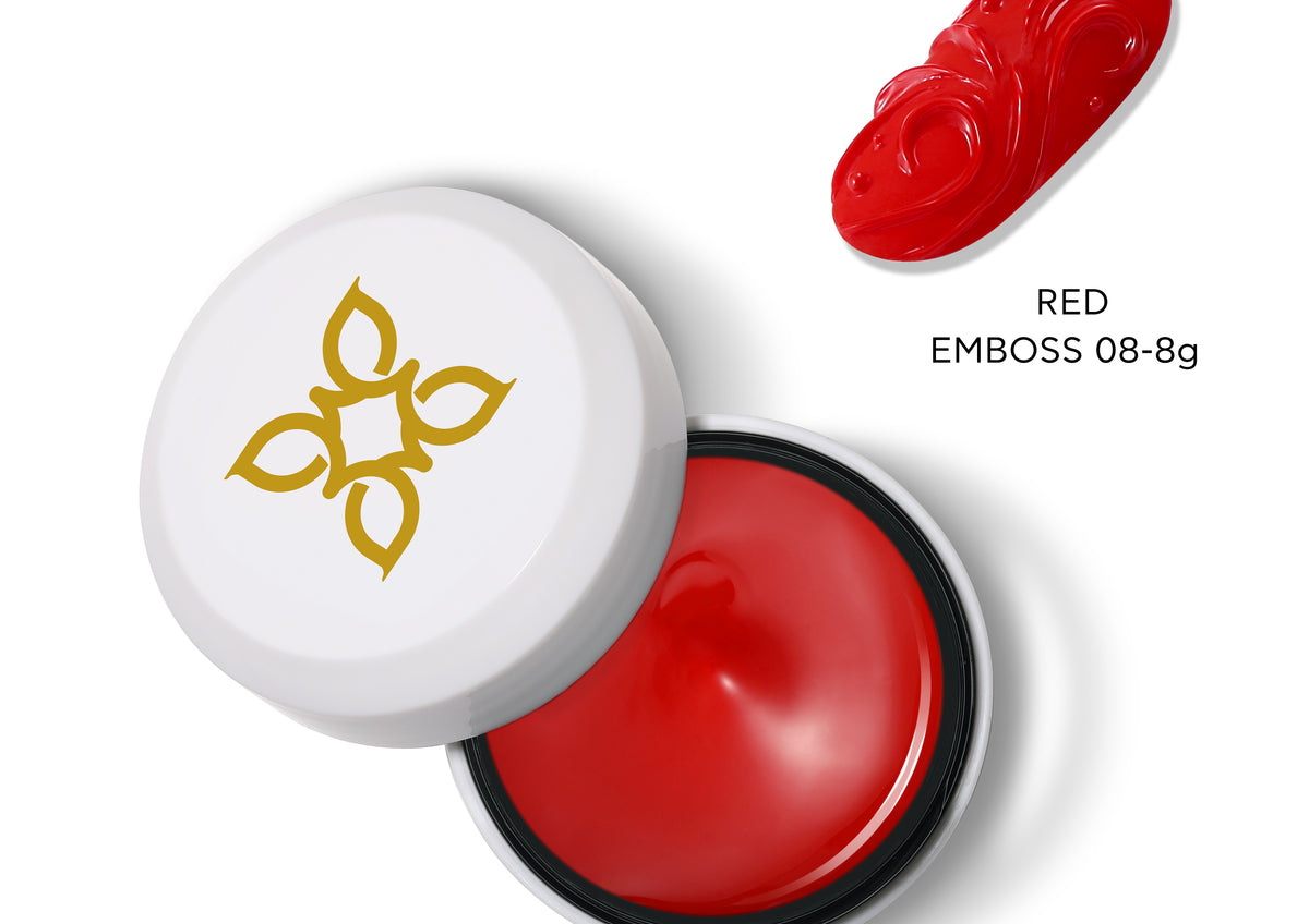 Red | Emboss Gel | 8g Jar - BLUESKY