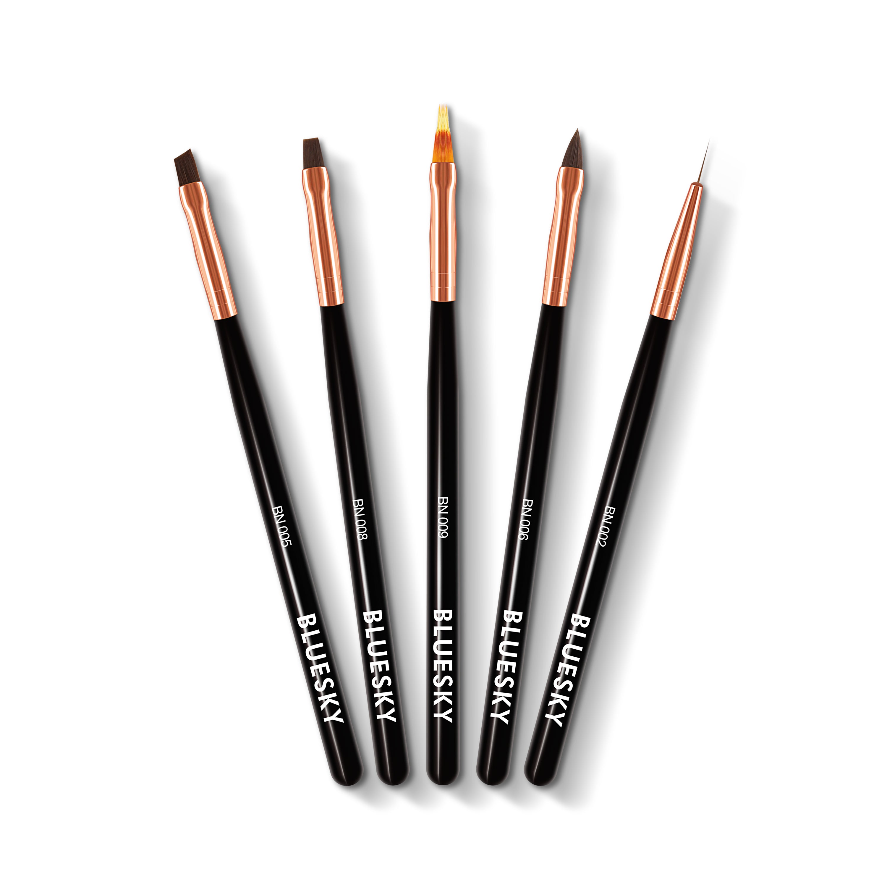 Nail Art Brushes 5Pcs - BLUESKY