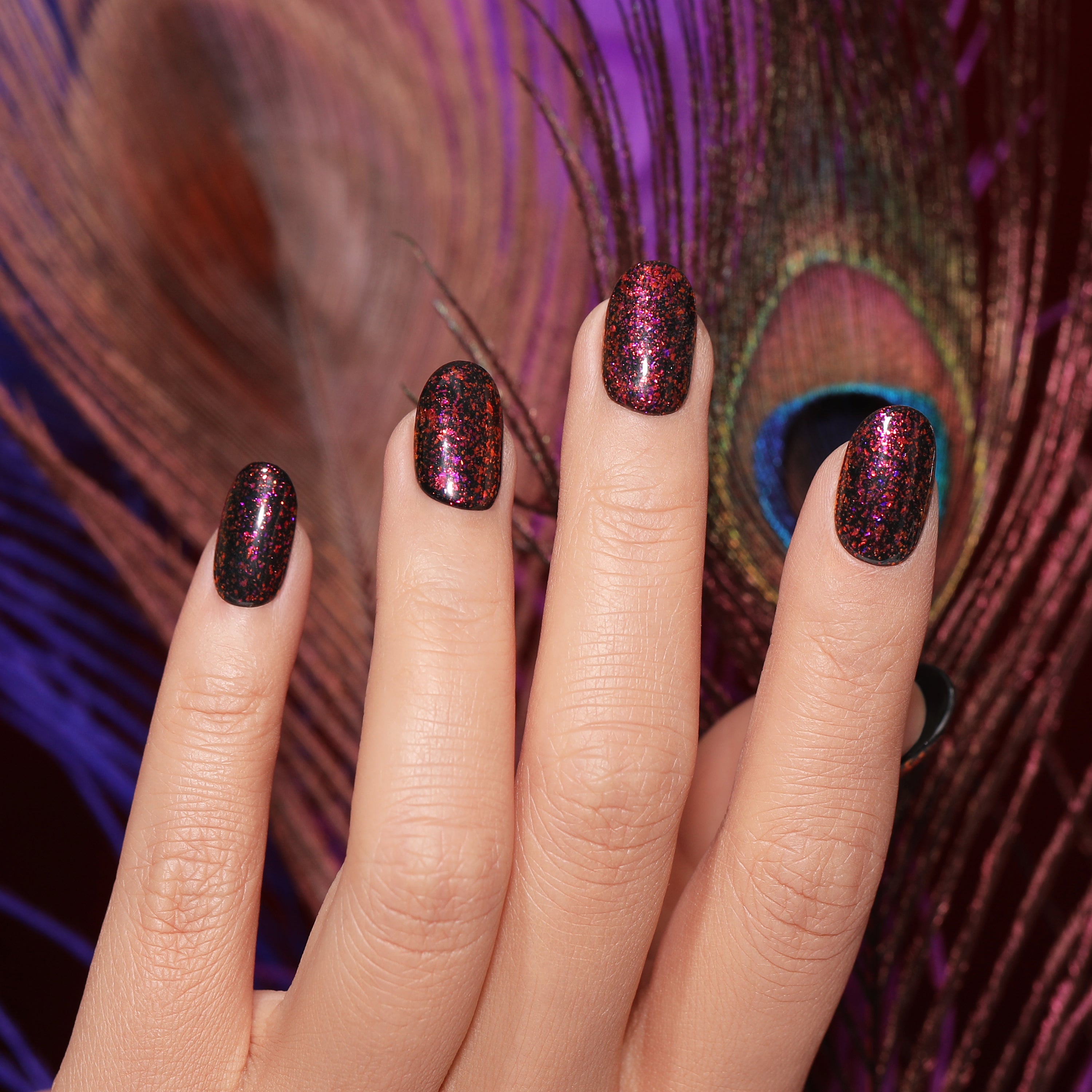 Green Feathers | Super Glitter Color | 10ml Gel Polish - BLUESKY