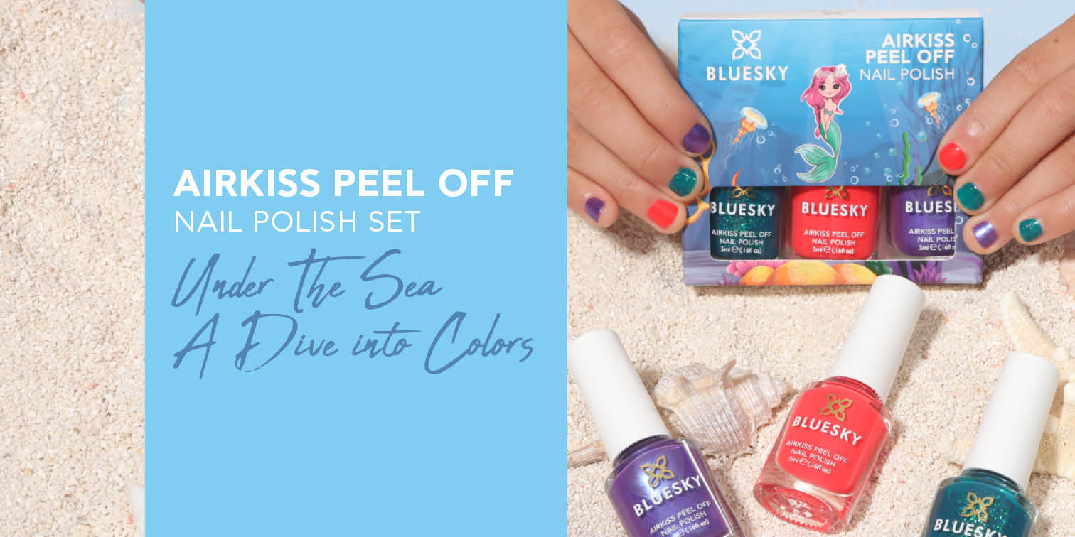 Get Ready to Dive into the Ocean with Airkiss Peel Off Nail Polish Set - Under The Sea