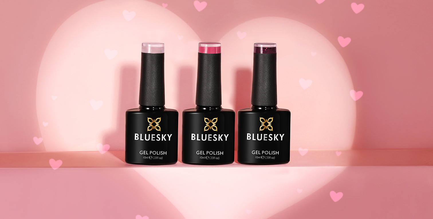 Kissable nail art for the month of love