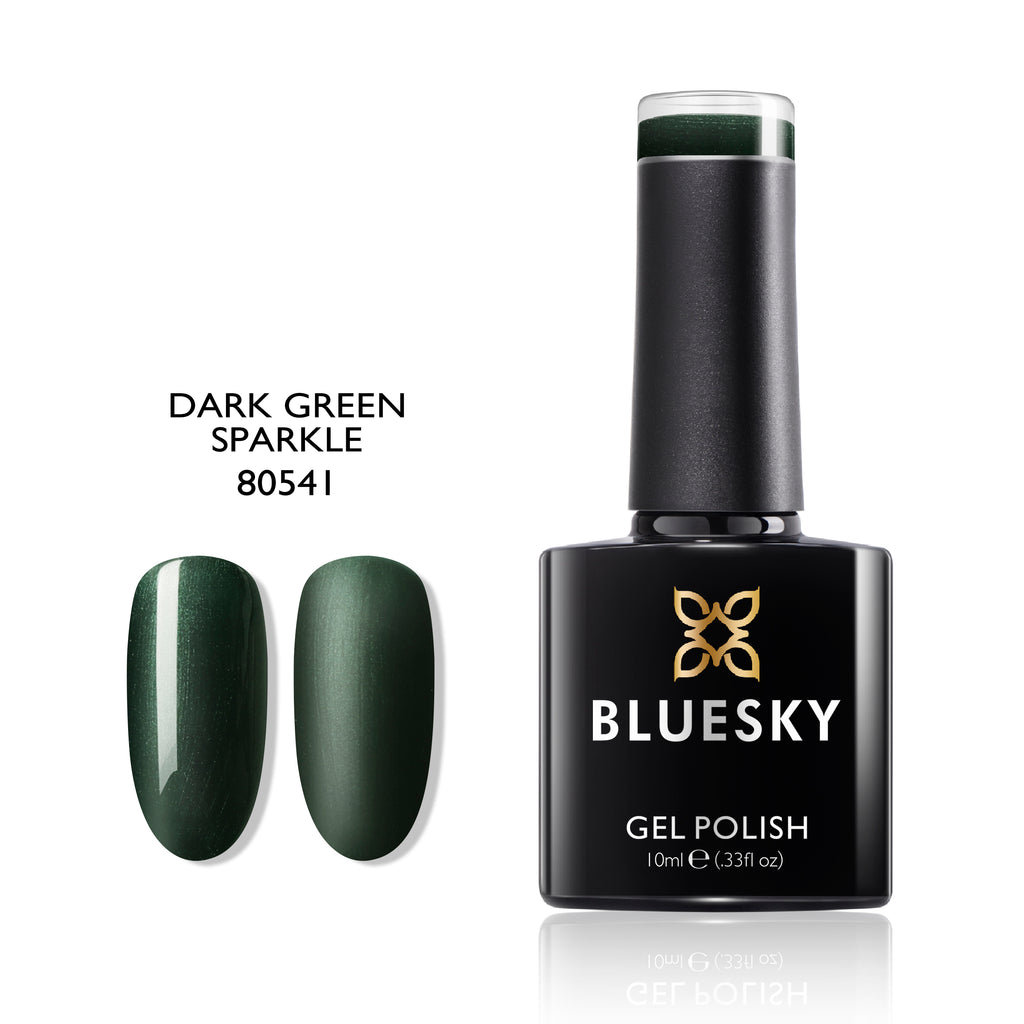 Dark Green Sparkle | Pearly Shimmer Color | 10ml Gel Polish - BLUESKY
