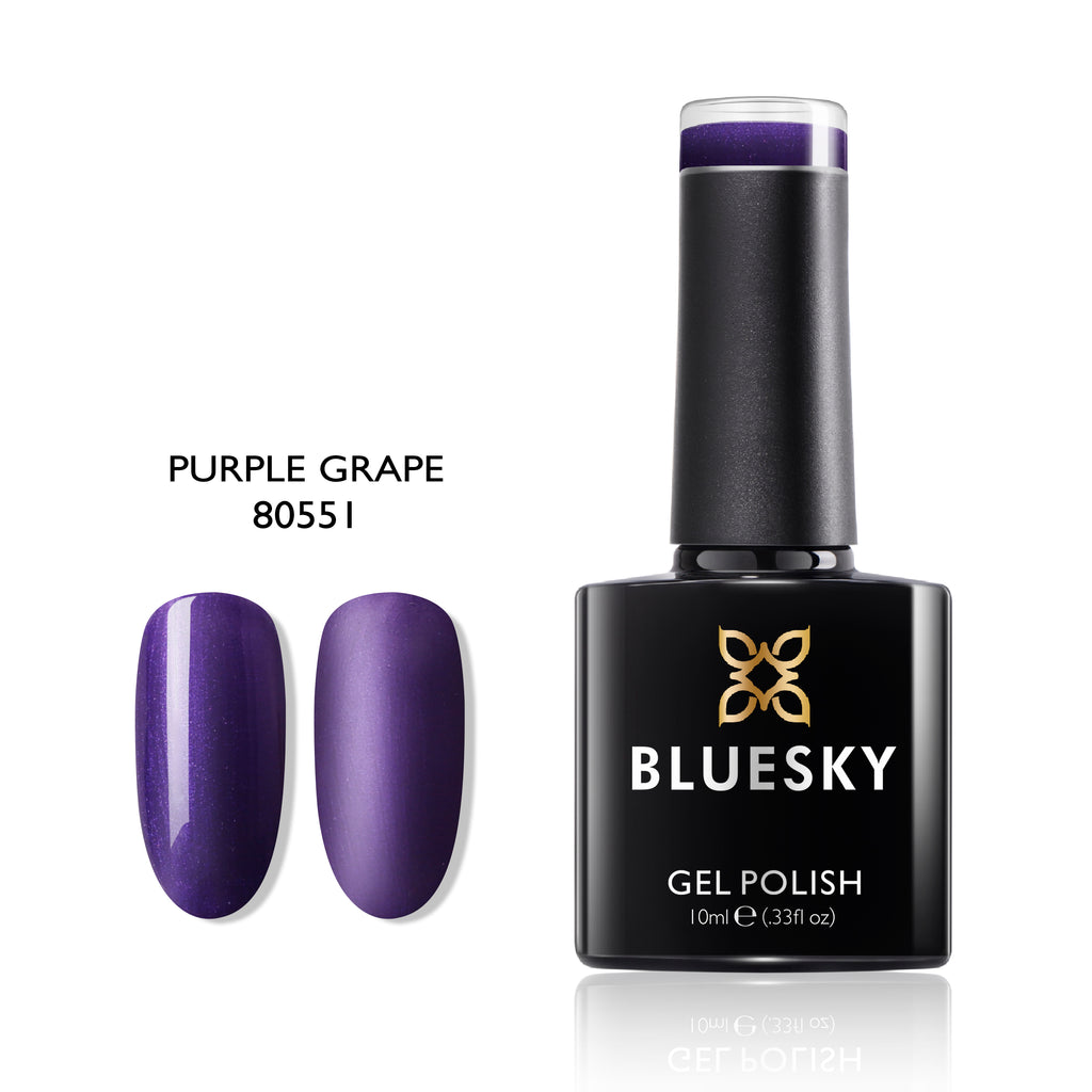 Purple Grape | Pearly Shimmer Color | 10ml Gel Polish - BLUESKY