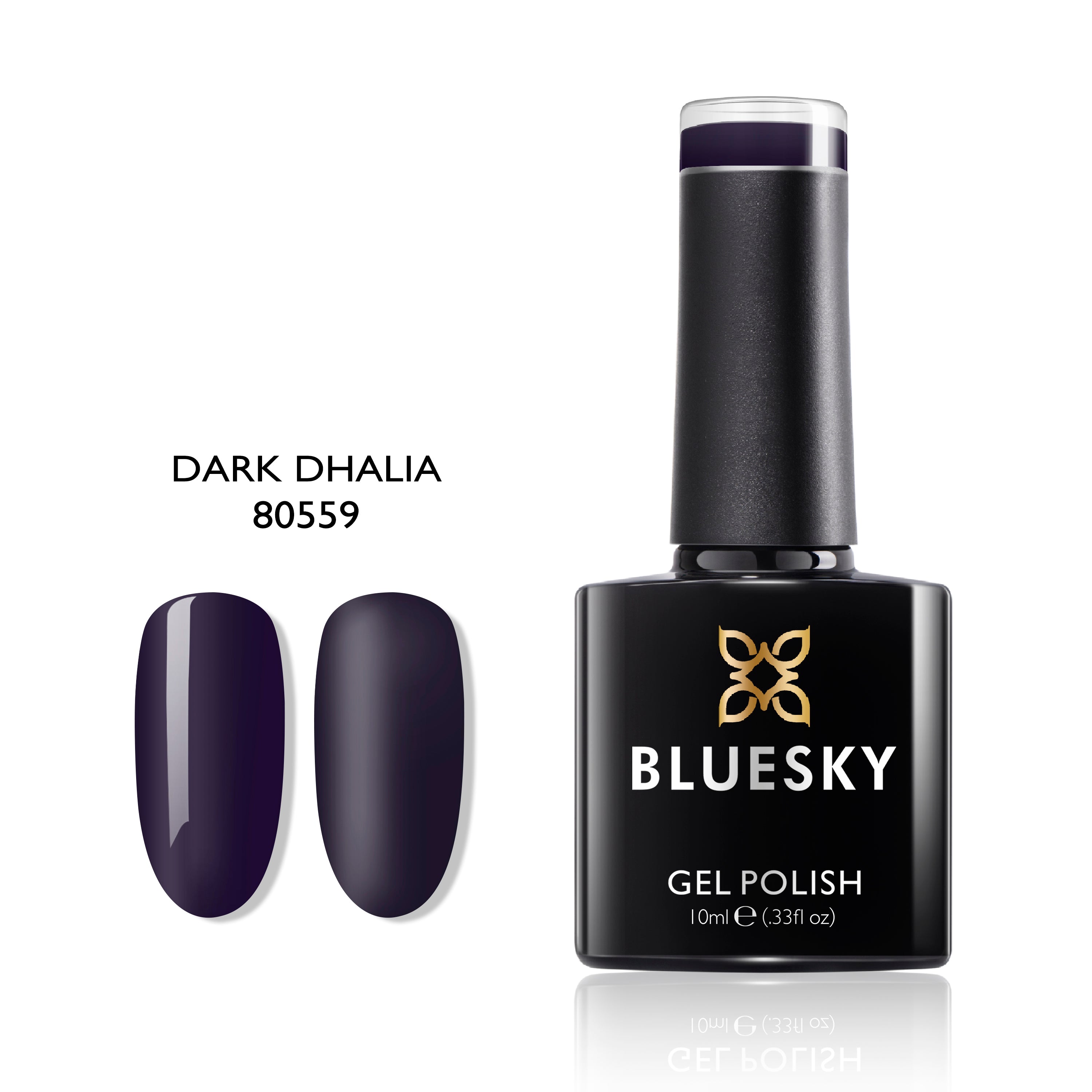 Dark Dhalia | Full Cover Purple Color | 10ml Gel Polish - BLUESKY