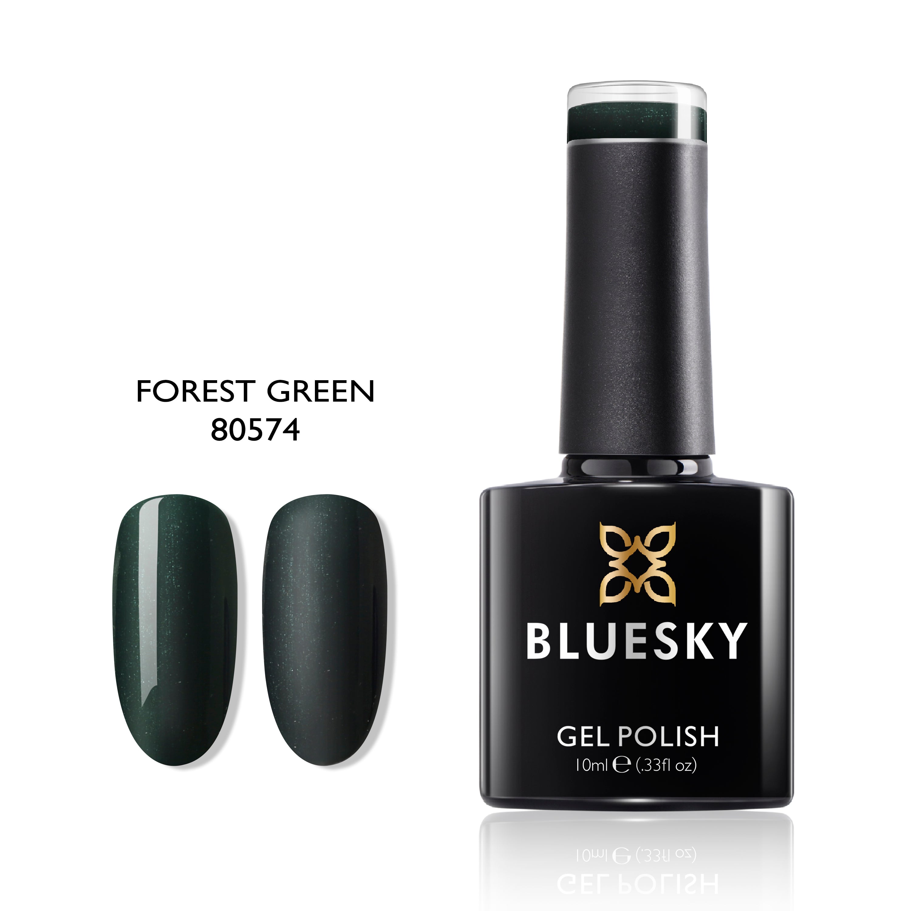 Forest Green | Pearly Shimmer Color | 10ml Gel Polish - BLUESKY