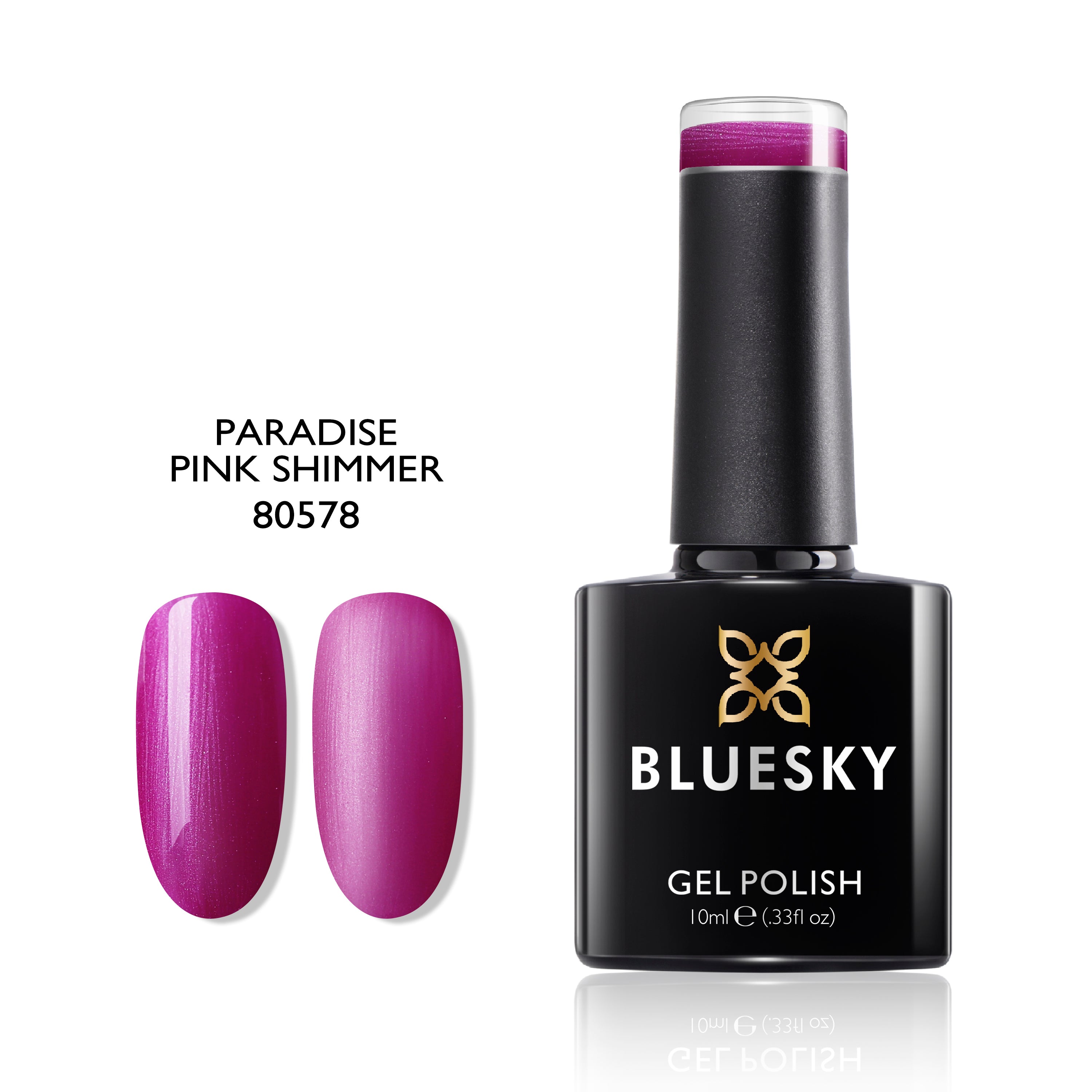 Paradise Pink Shimmer | Pearly Shimmer Color | 10ml Gel Polish - BLUESKY