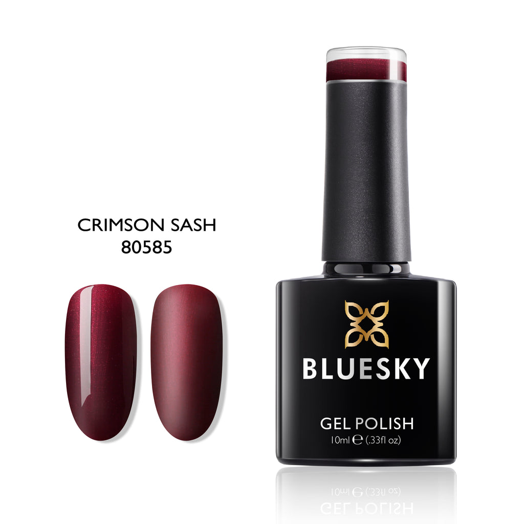 Crimson Sash | Pearly Shimmer Color | 10ml Gel Polish - BLUESKY