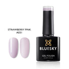 Strawberry Pink | Pearly Powder Color | 10ml Gel Polish - BLUESKY