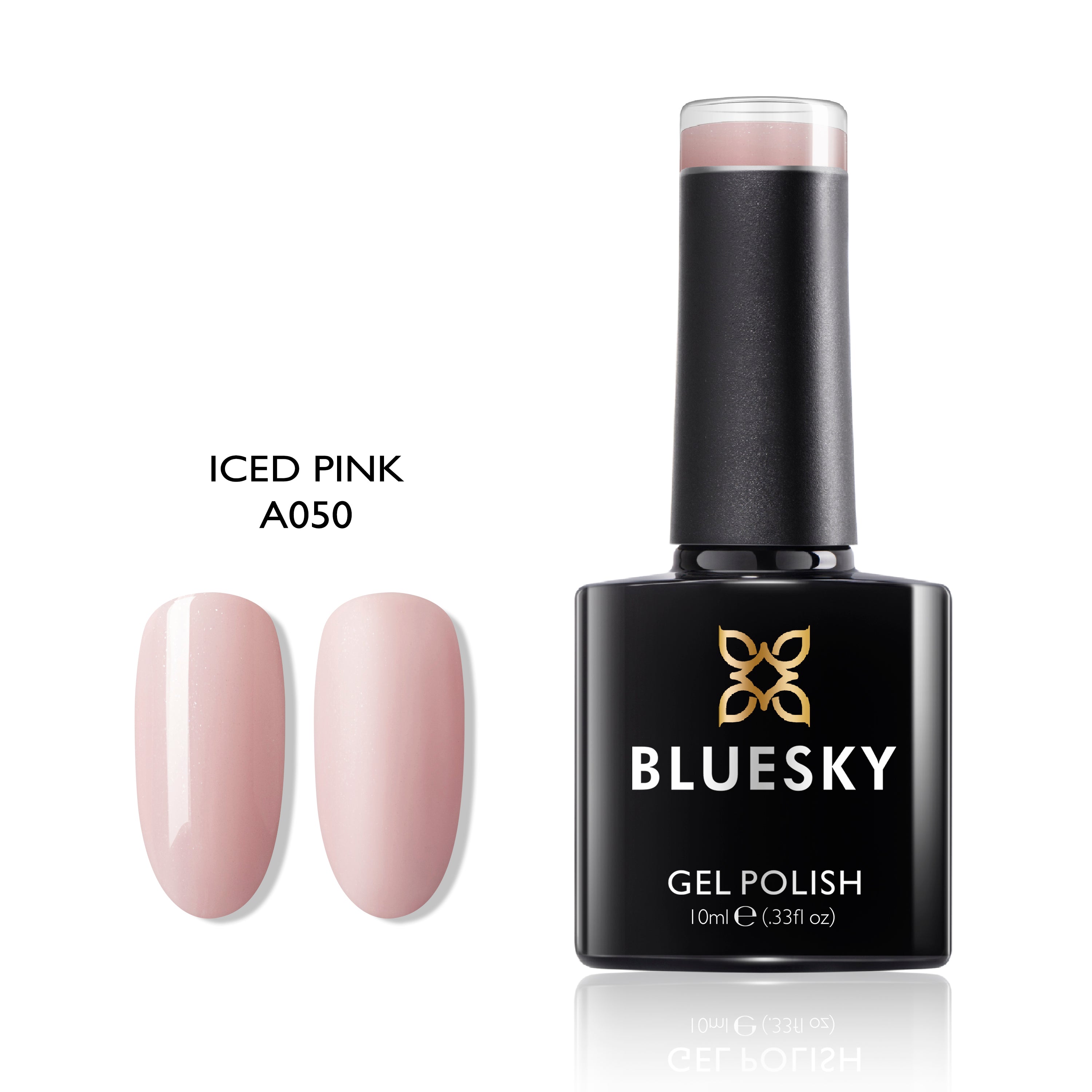 Iced Pink | Classy Glitter Powder Color | 10ml Gel Polish - BLUESKY