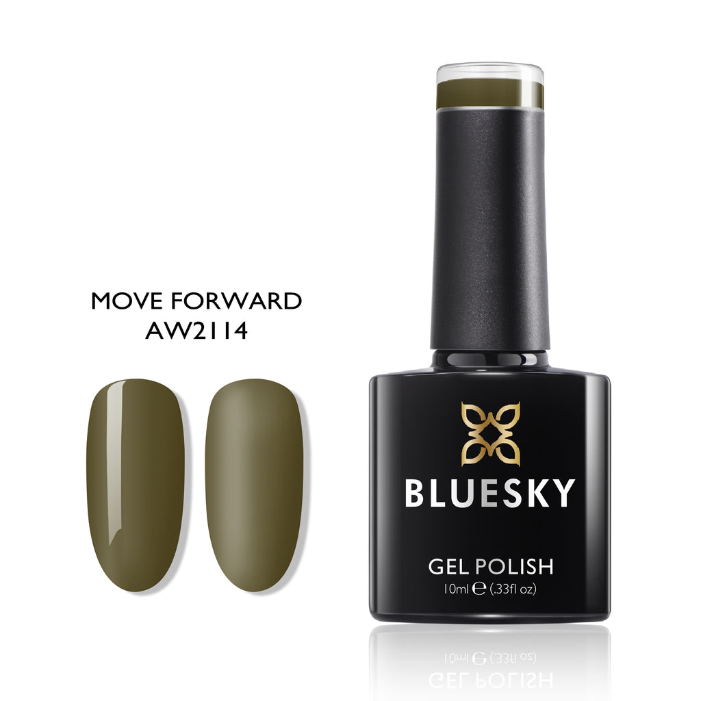 Move Forward | Olive Green Color | 10ml Gel Polish - BLUESKY