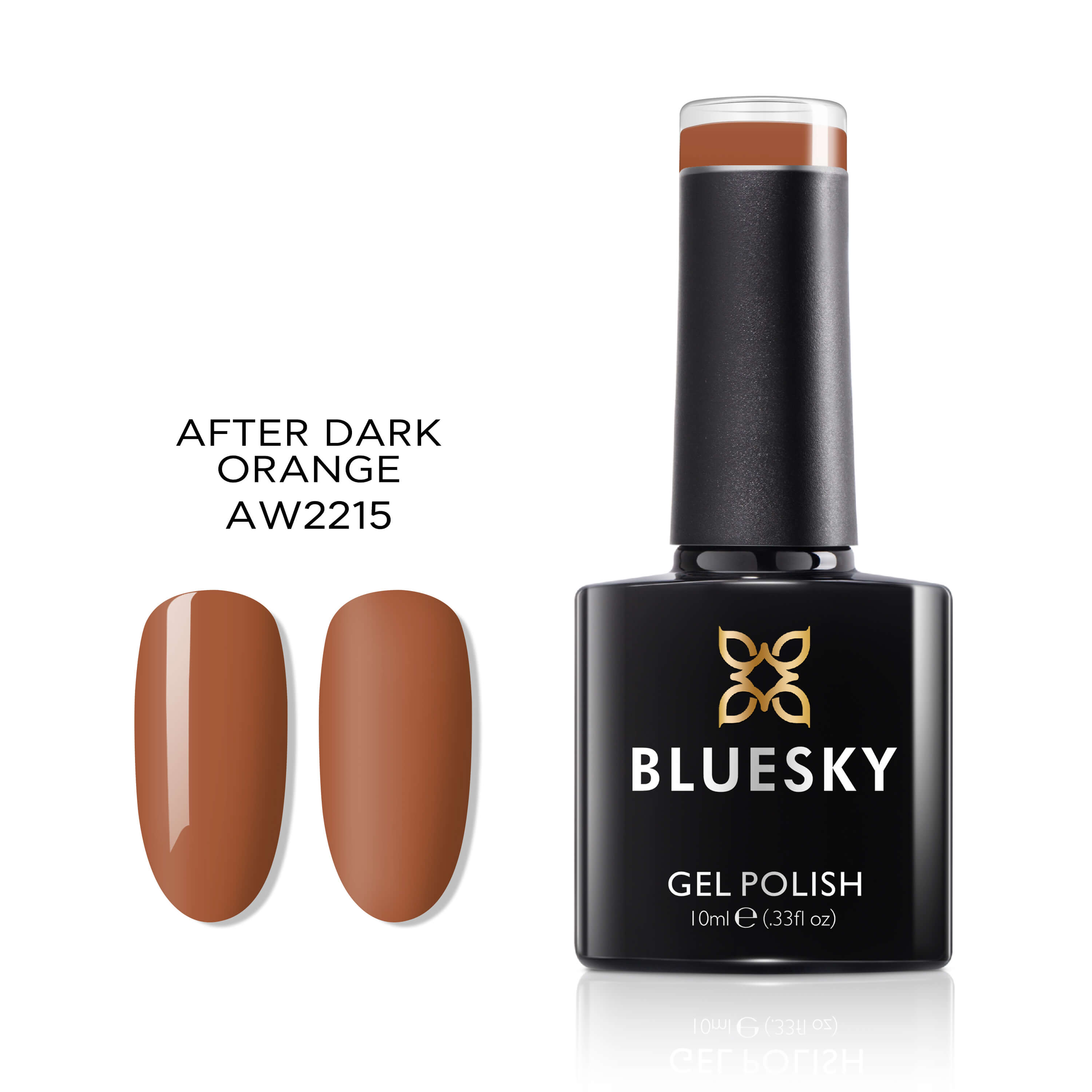 Winter 2022 | After Dark Orange | Orange Color | 10ml Gel Polish - BLUESKY