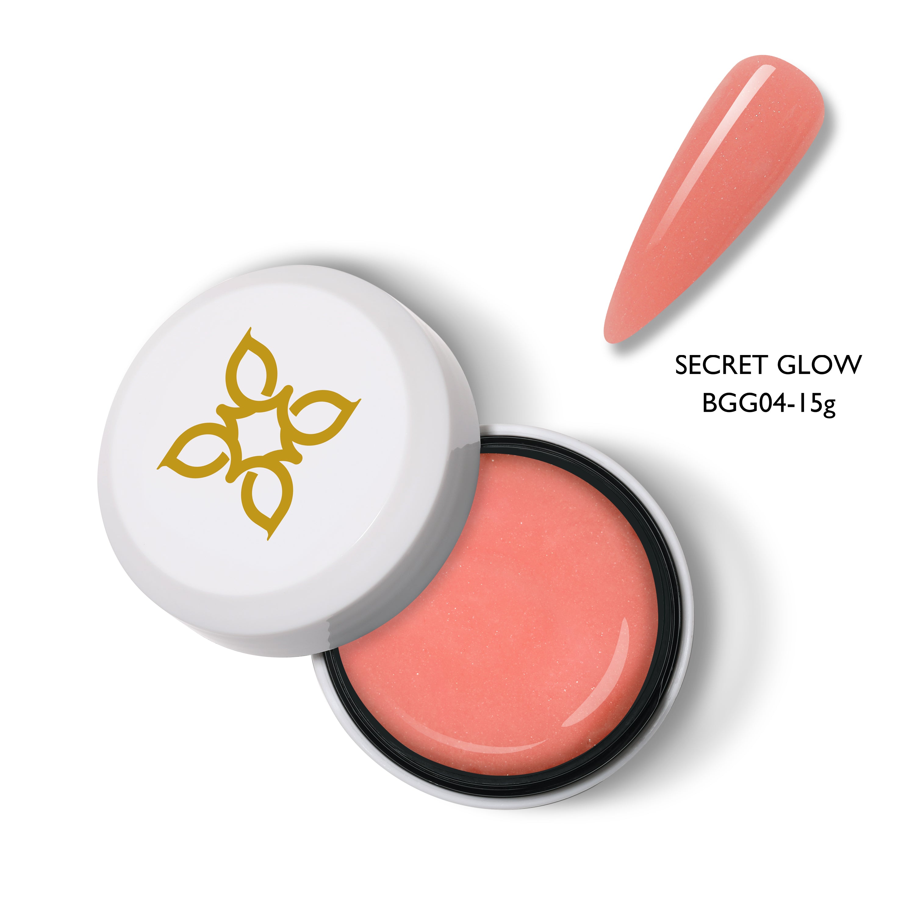 Secret Glow | Gum Gel | Coral Color | 15g jar - BLUESKY