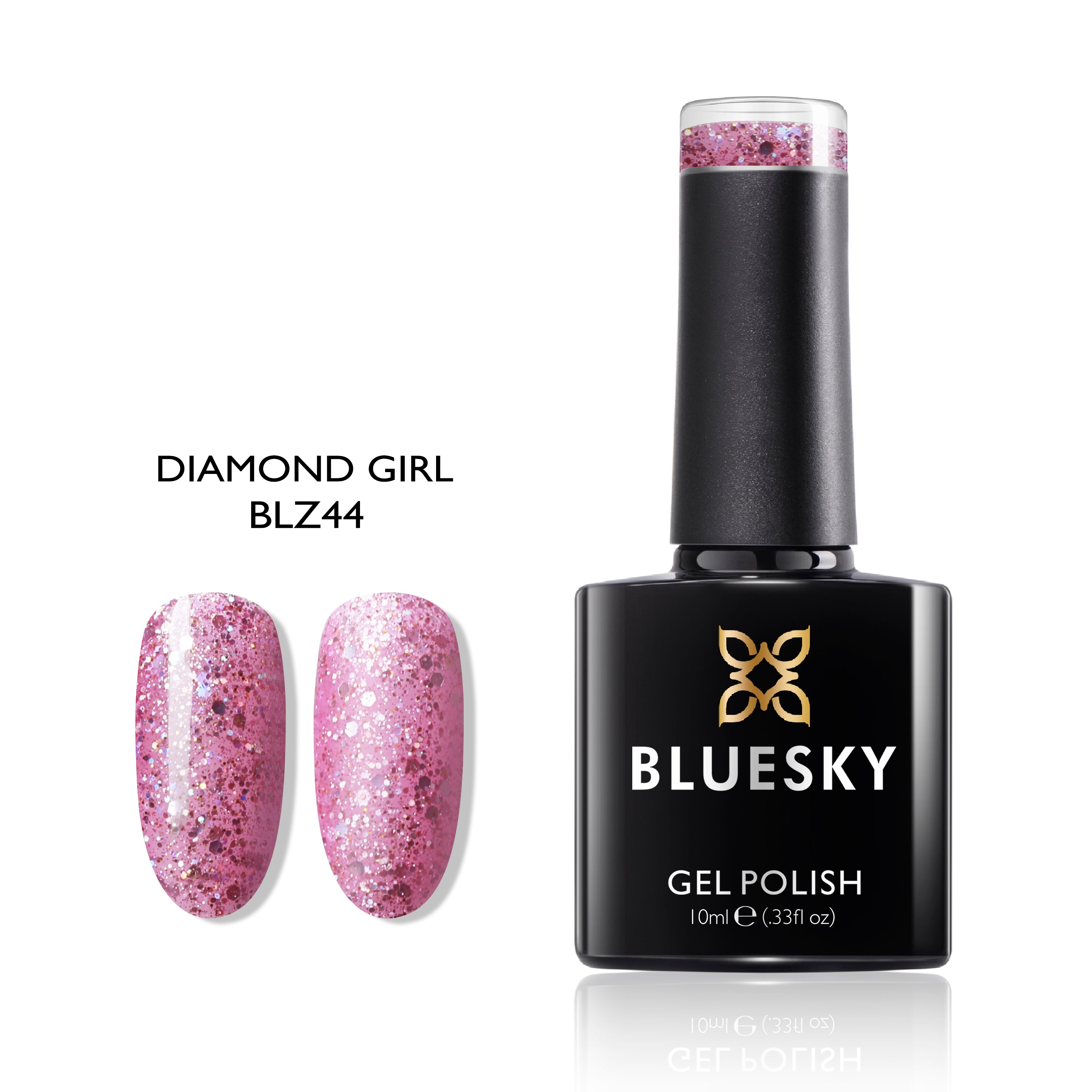 Diamond Girl | Super Glitter Confetti Color | 10ml Gel Polish - BLUESKY