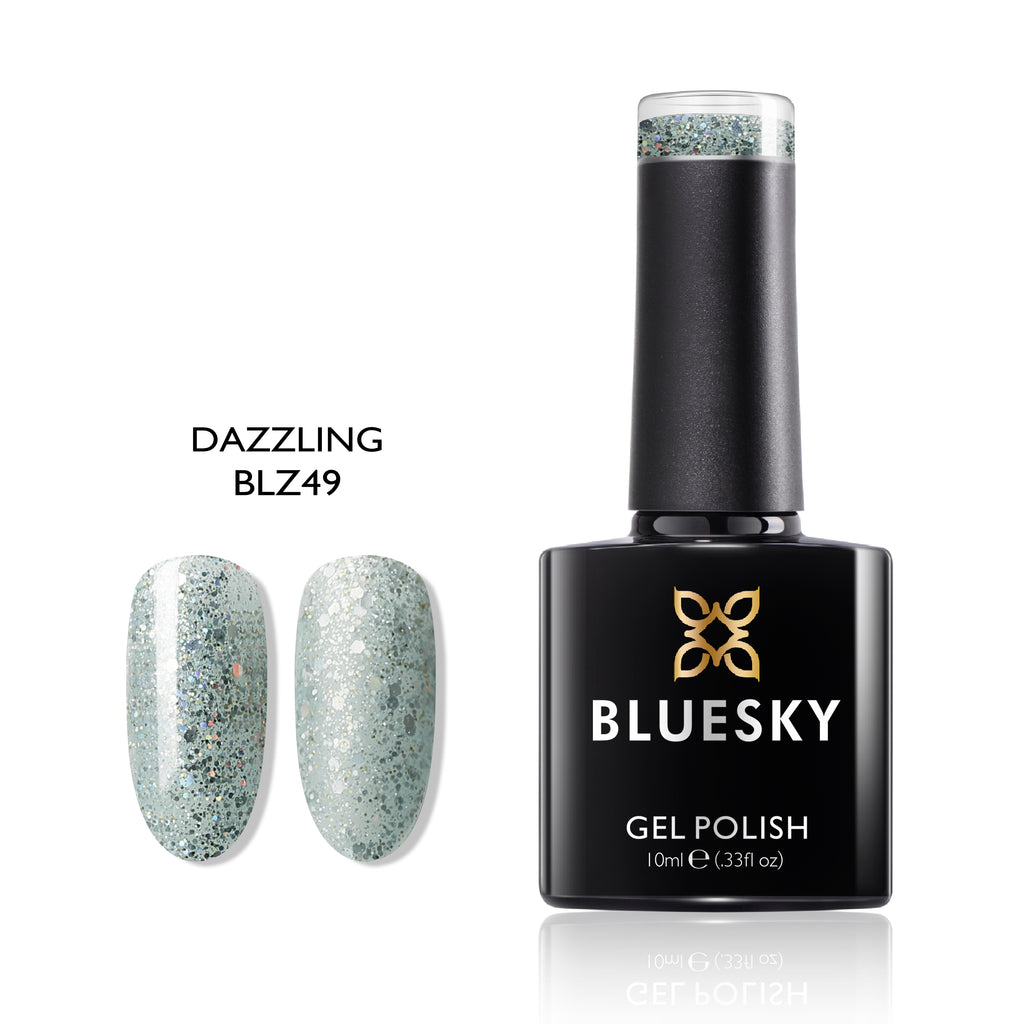 Dazzling | Super Glitter Confetti Color | 10ml Gel Polish - BLUESKY