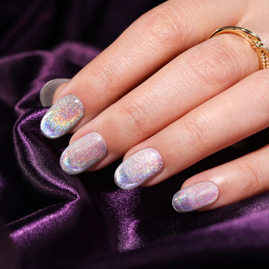 No Wipe Top Coat Magnetic Holo | 10ml Gel Polish - BLUESKY