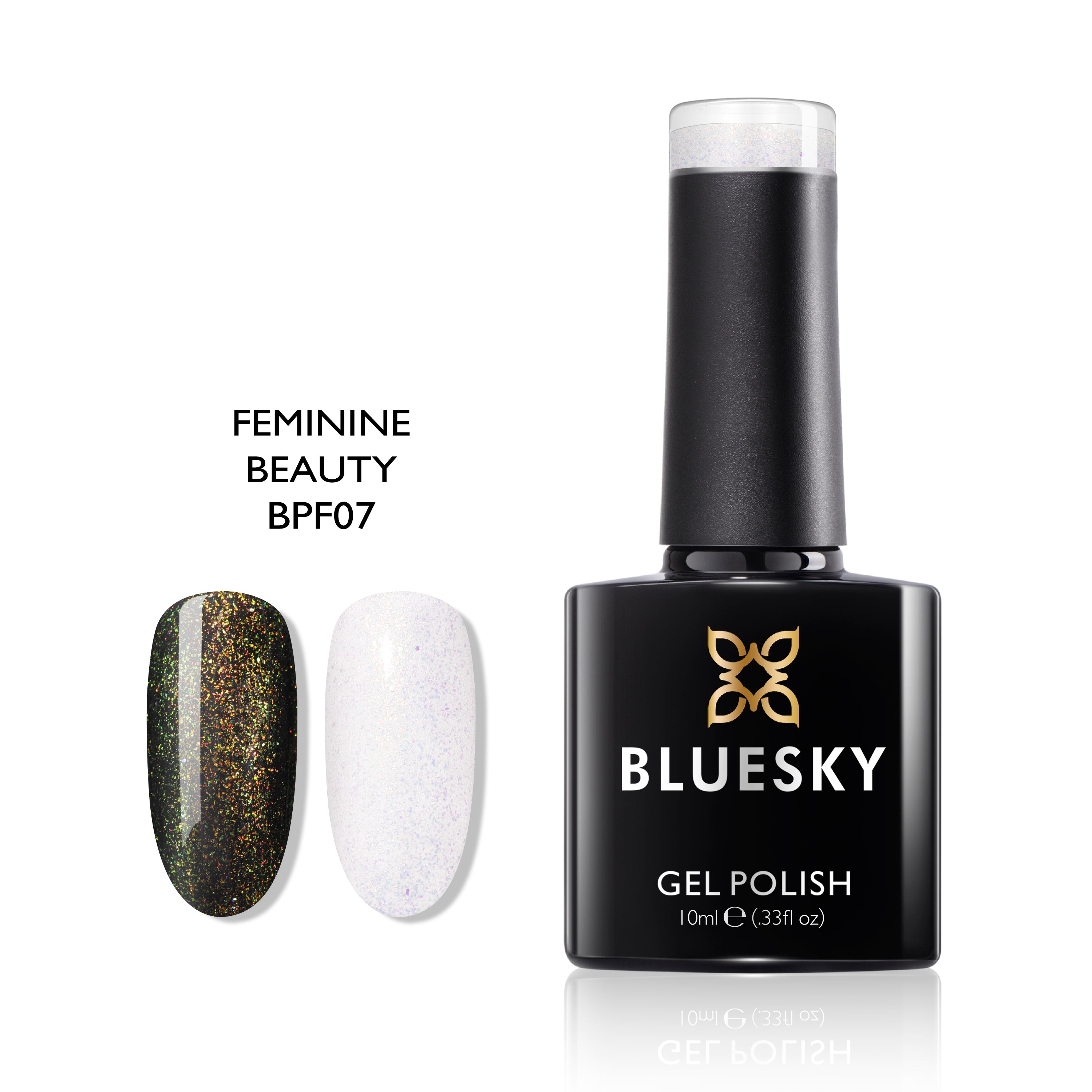 Feminine Beauty | Super Glitter Color | 10ml Gel Polish - BLUESKY