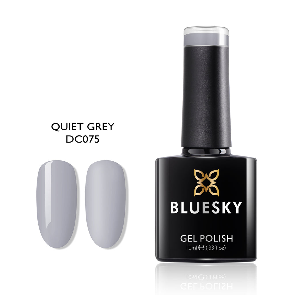 Quiet Grey | Full Cover Black&White Color | 10ml Gel Polish - BLUESKY