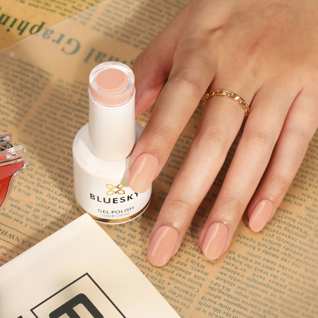 It Makes You Happy | Nude Pink Color | 10ml Gel Polish - BLUESKY
