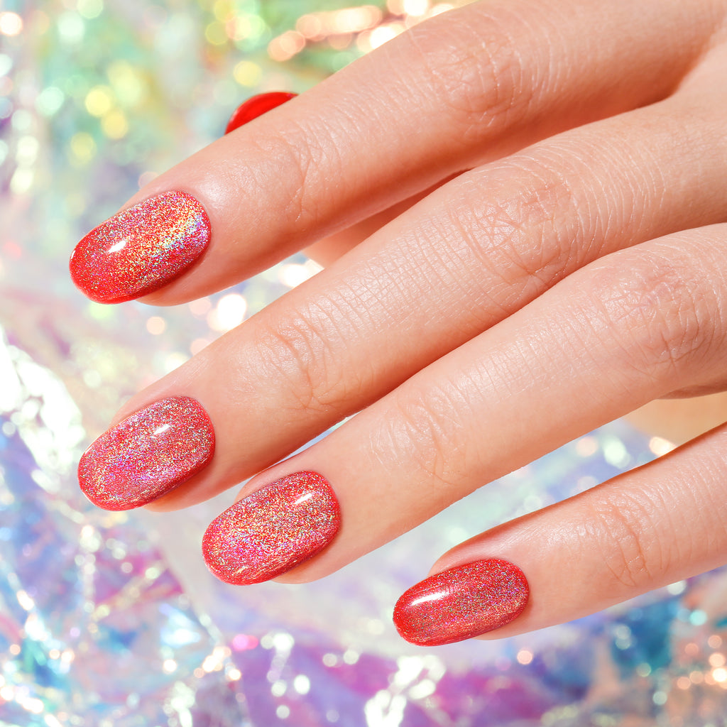 No Wipe Top Coat Magnetic Holo | 10ml Gel Polish - BLUESKY