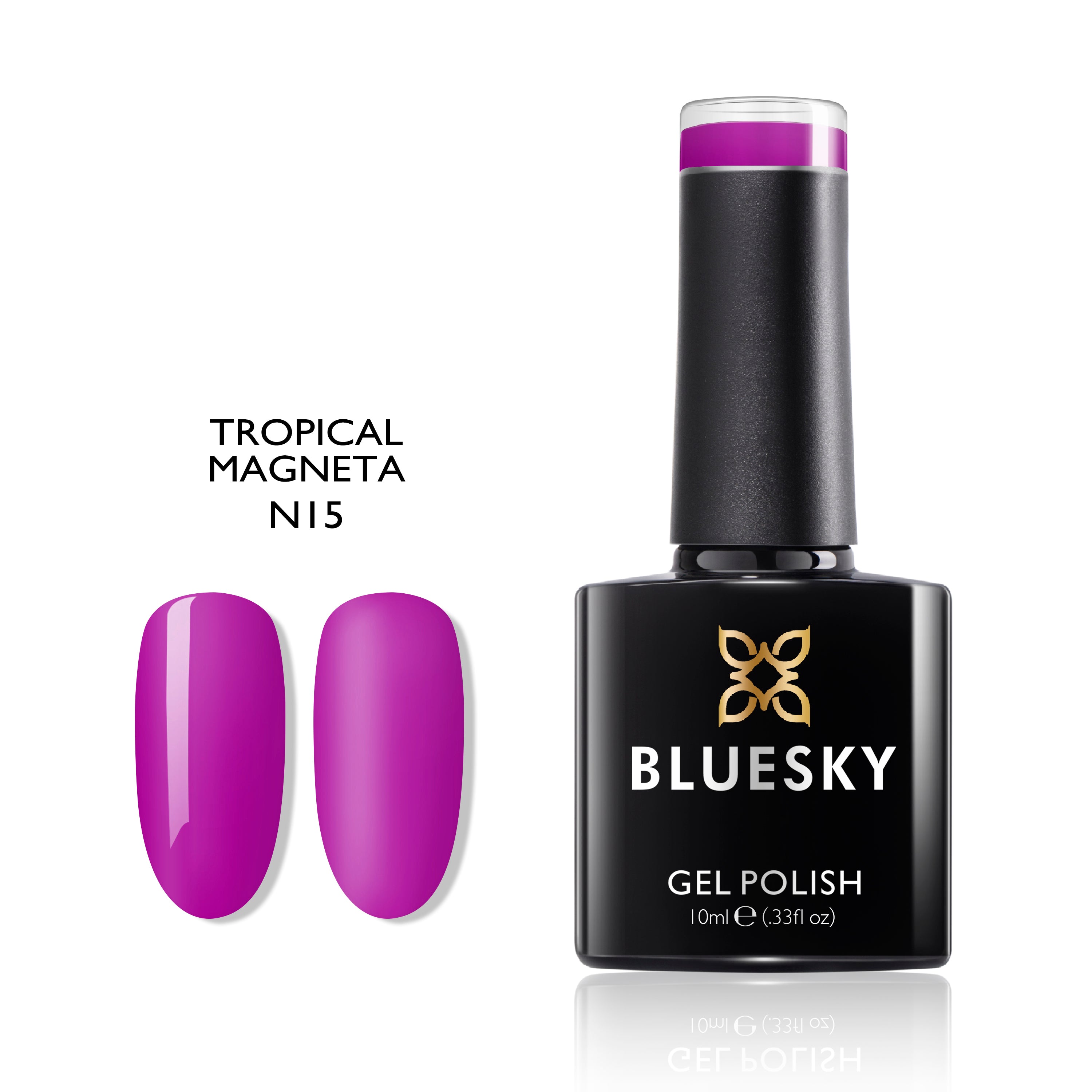 Tropical Magenta | Light See Through Purple Color | 10ml Gel Polish - BLUESKY