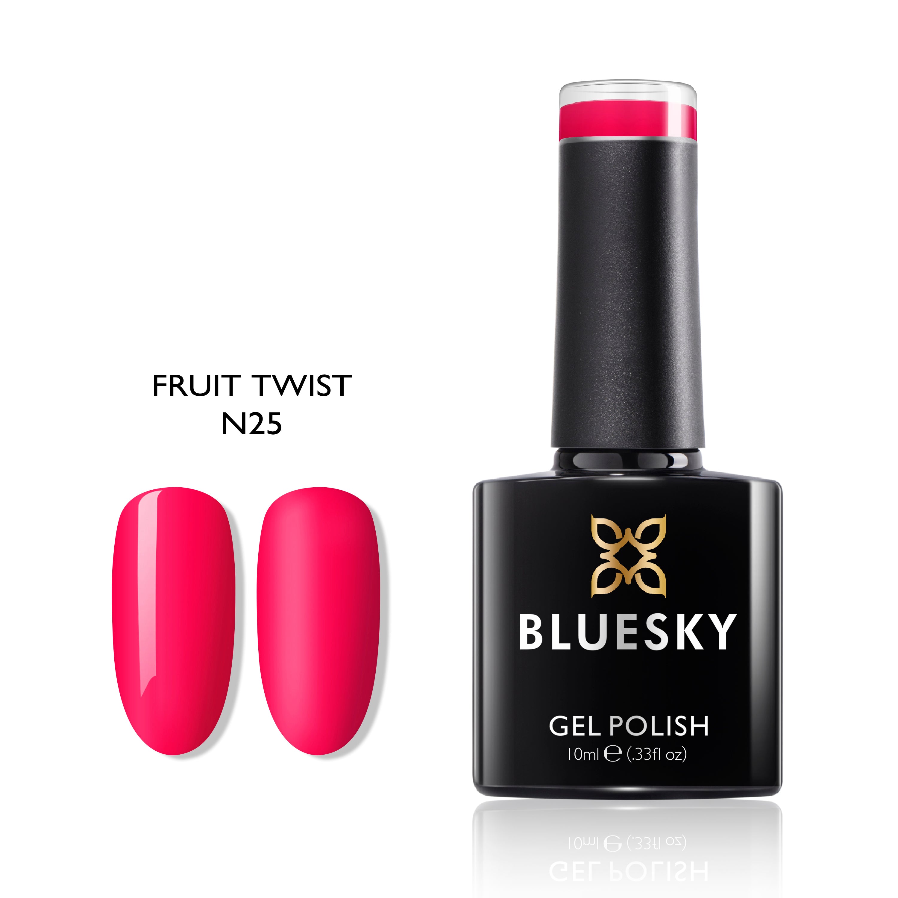 Fruit Twist | Light See Through Neon Color | 10ml Gel Polish - BLUESKY