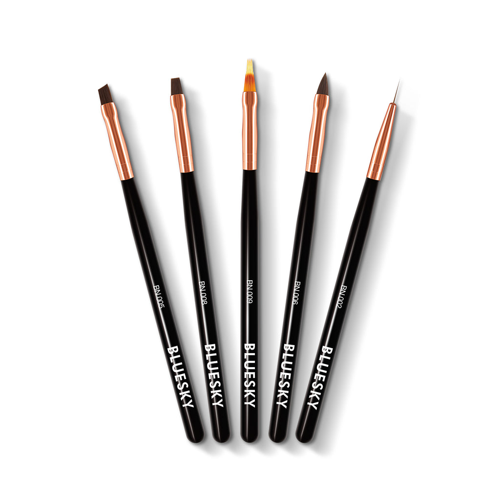 Nail Art Brushes 5Pcs - BLUESKY