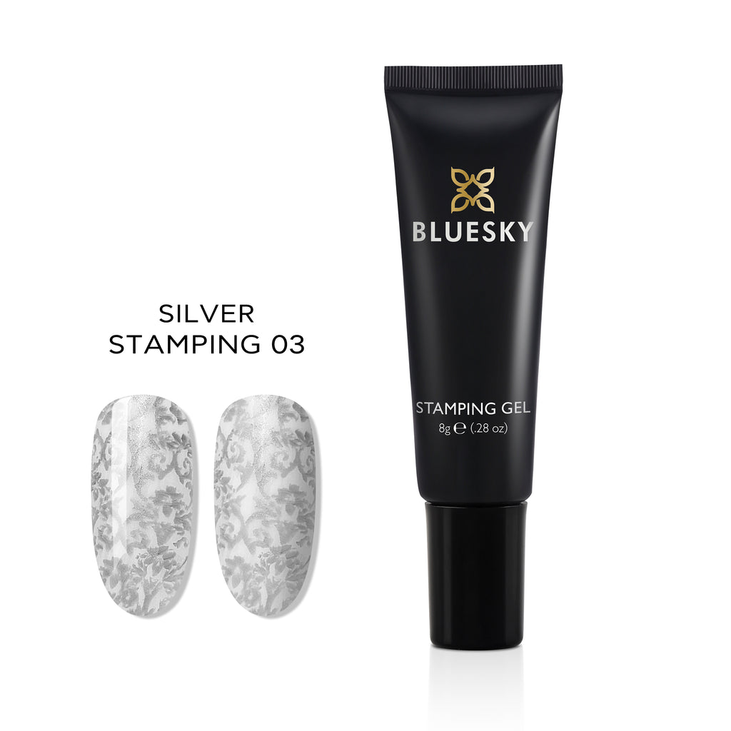 Silver | Stamping Gel | 8g Tube - BLUESKY